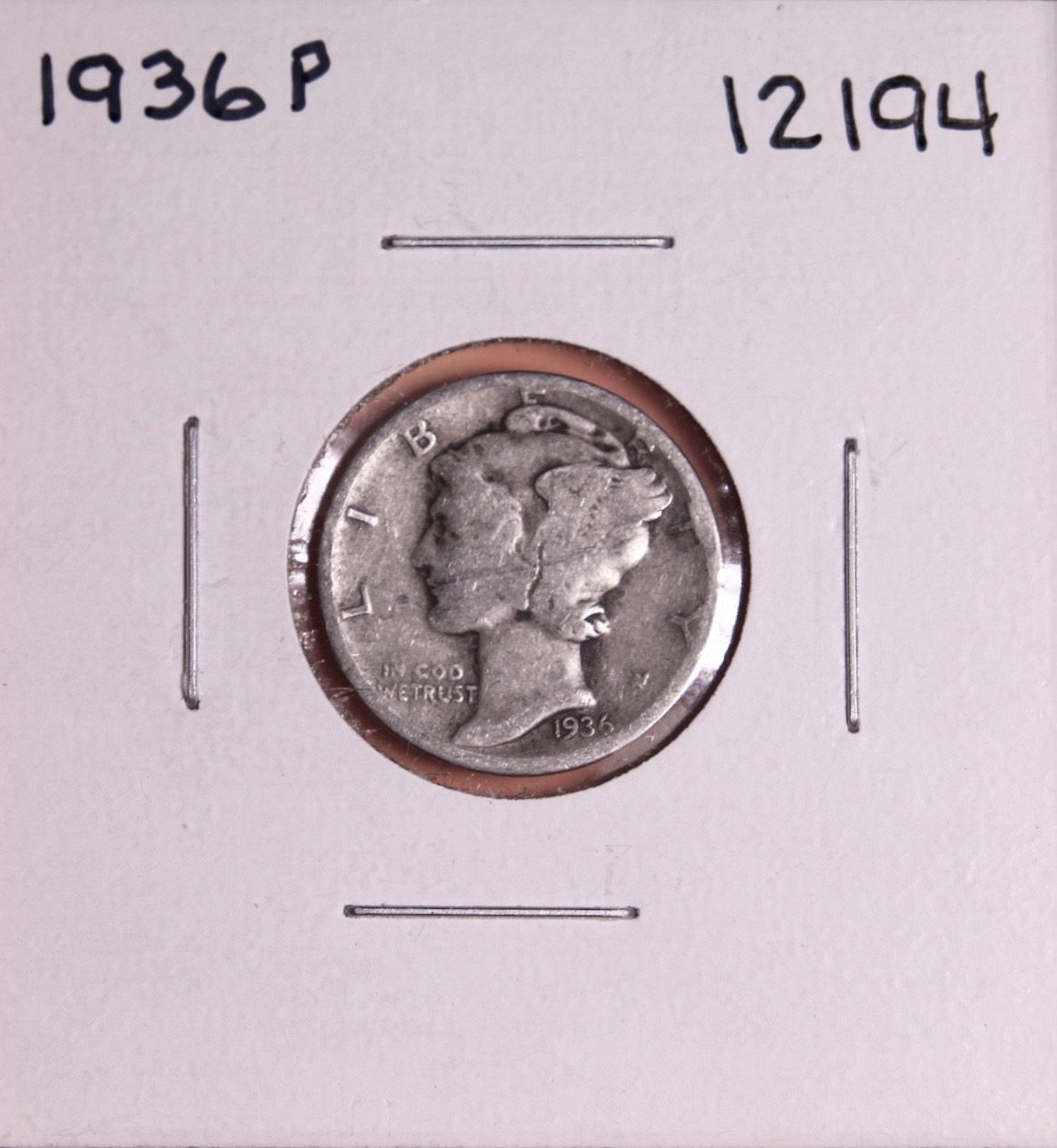 1936 P SILVER MERCURY DIME #12194 - For Sale, Buy Now Online - Item #870360