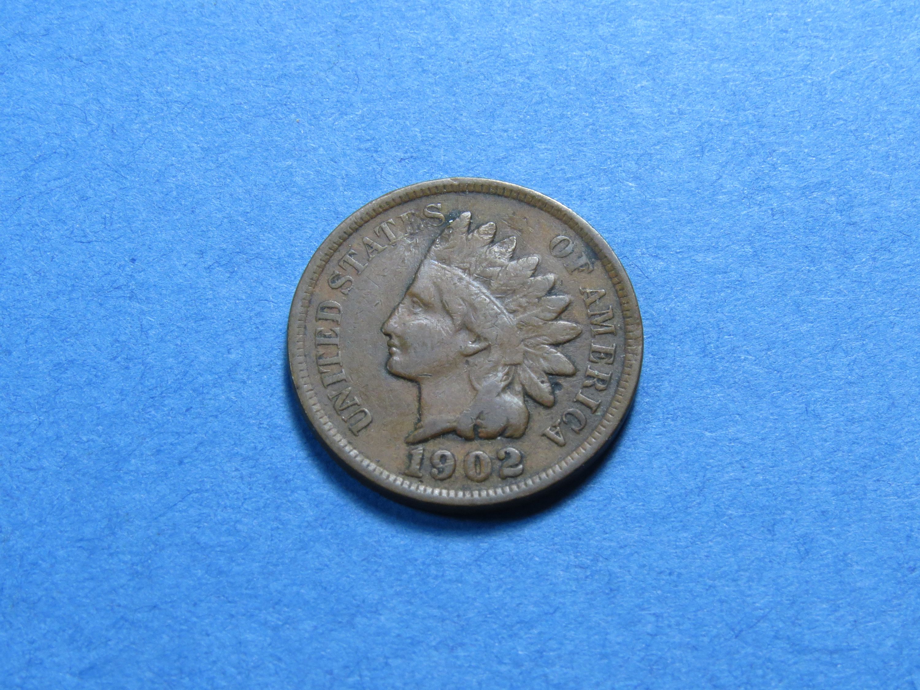 1902 INDIAN HEAD CENT (PARTIAL LIBERTY) COMB SHIP ~ LOT H344 - For Sale ...