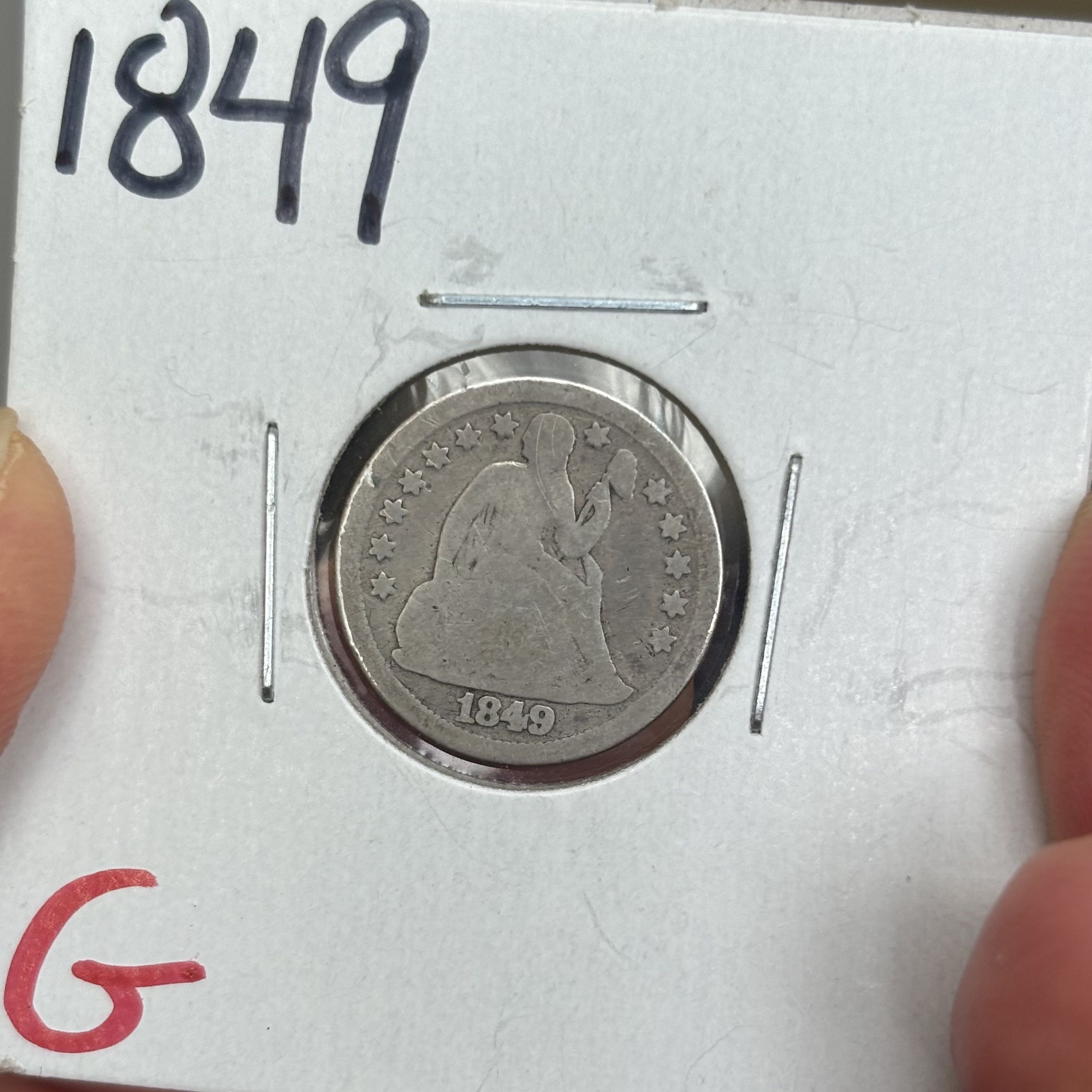 1849 Seated Liberty 🗽 Dime - For Sale, Buy Now Online - Item #874491