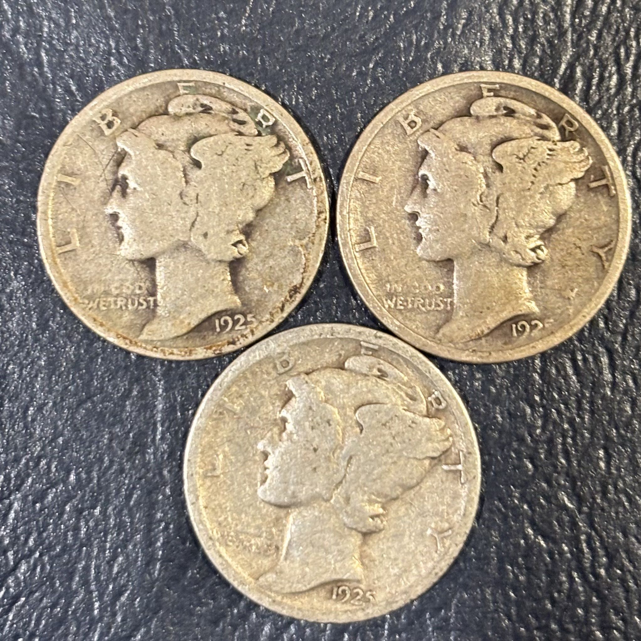 1925 PDS Mercury Dimes - For Sale, Buy Now Online - Item #875519