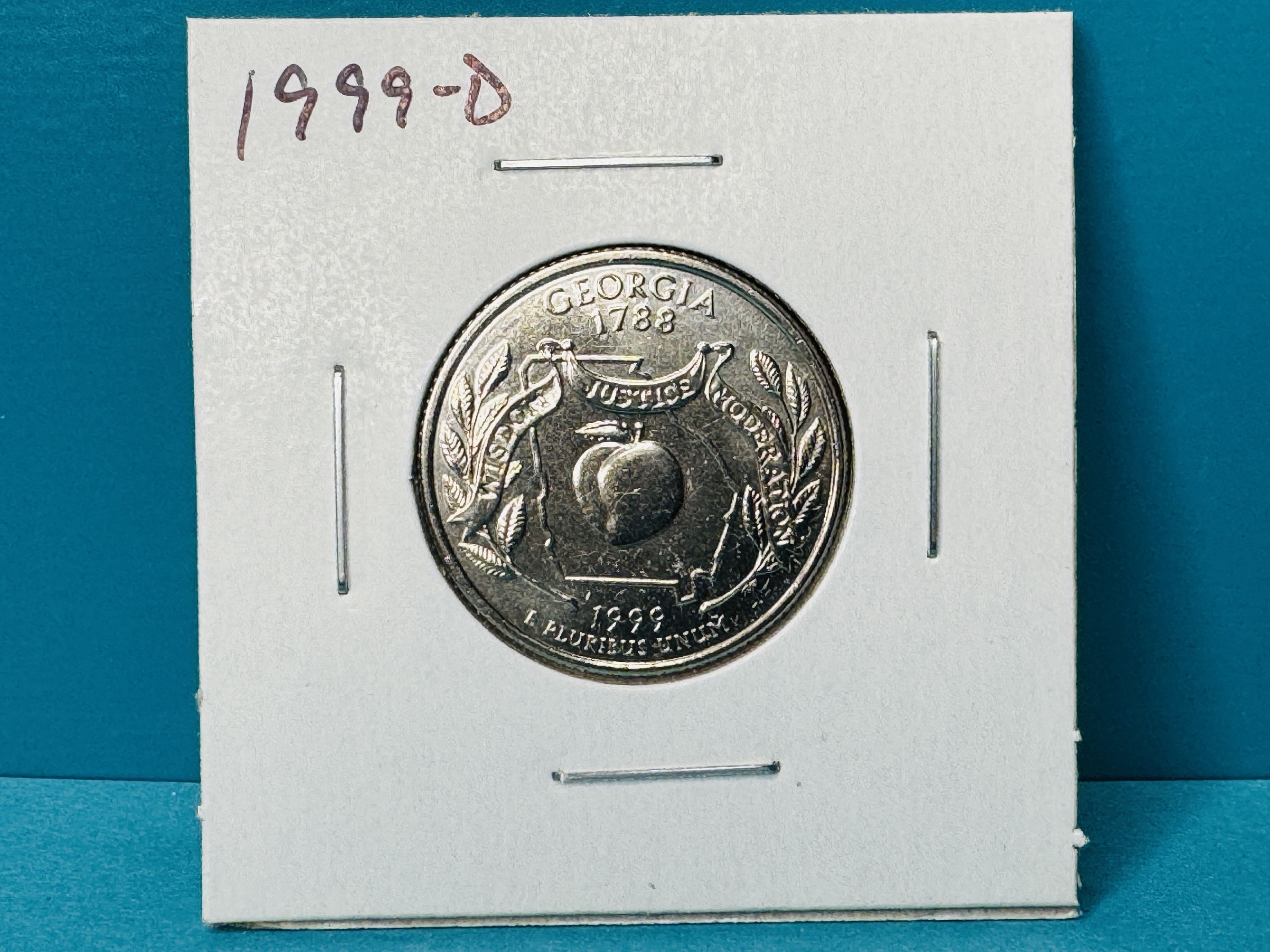 1999-D Georgia 50 State Quarter - For Sale, Buy Now Online - Item #877393