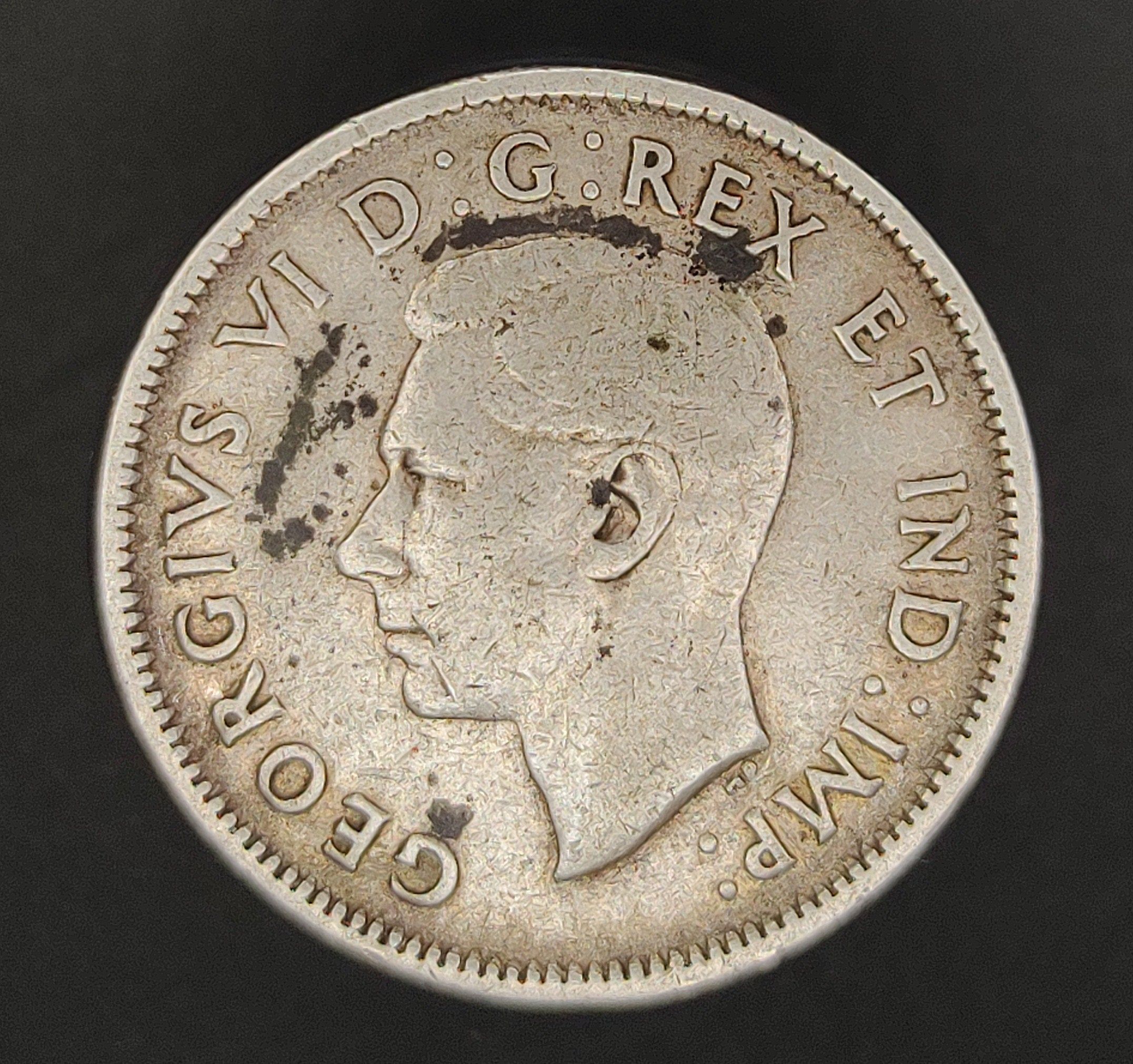 1940 Canadian 25 Cent Coin - Free Shipping for additional coins ...