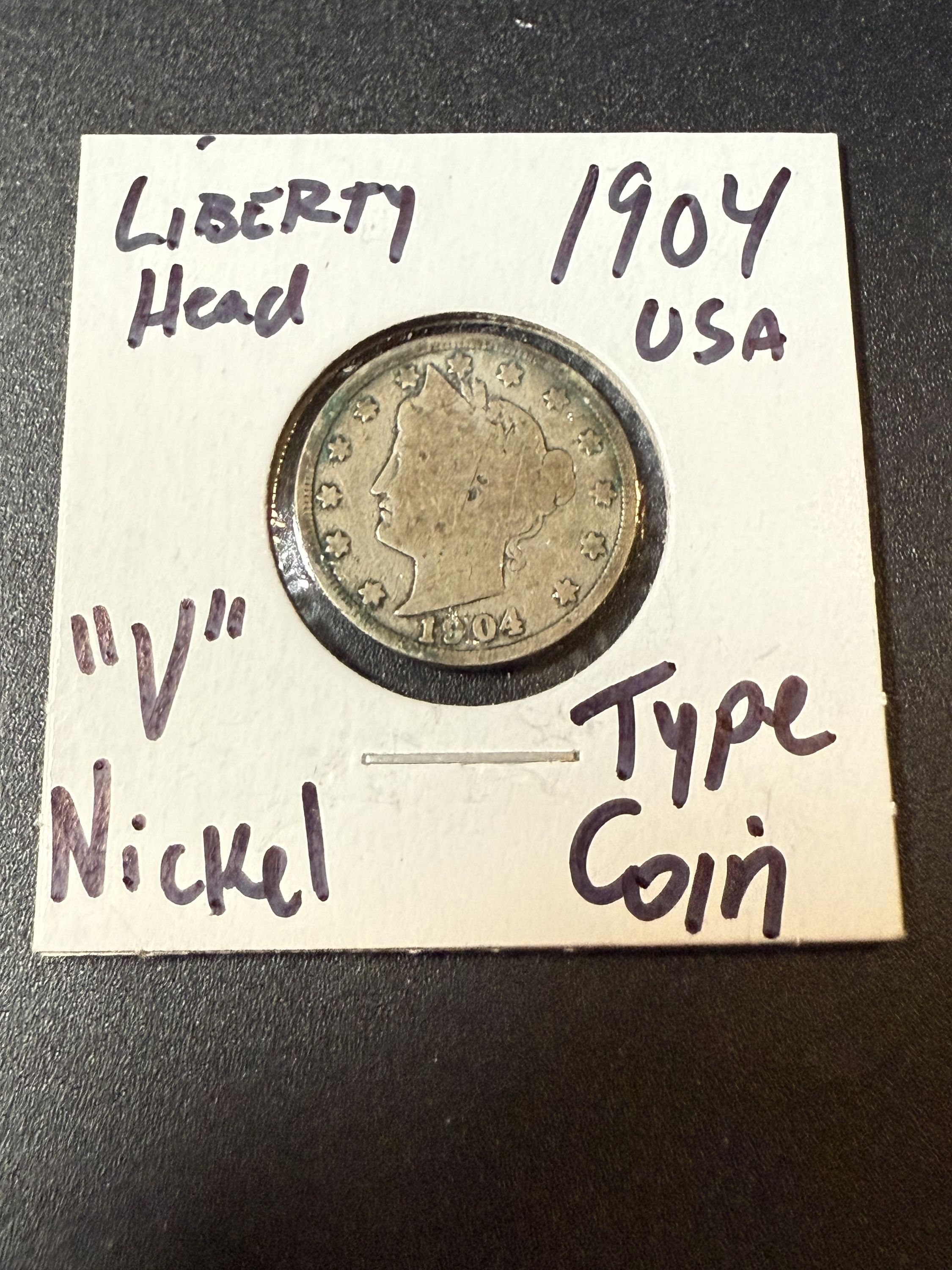 1904 Liberty Head V Nickel 5 Cents - For Sale, Buy Now Online - Item ...