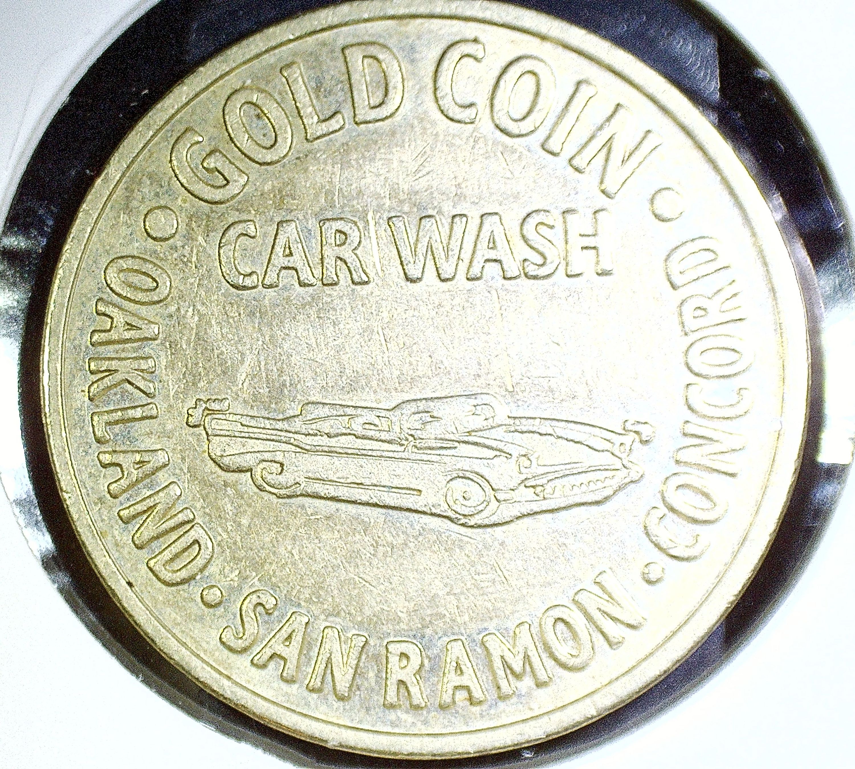 Rare Gold Coin Car Wash Token Oakland San Ramon Concord California