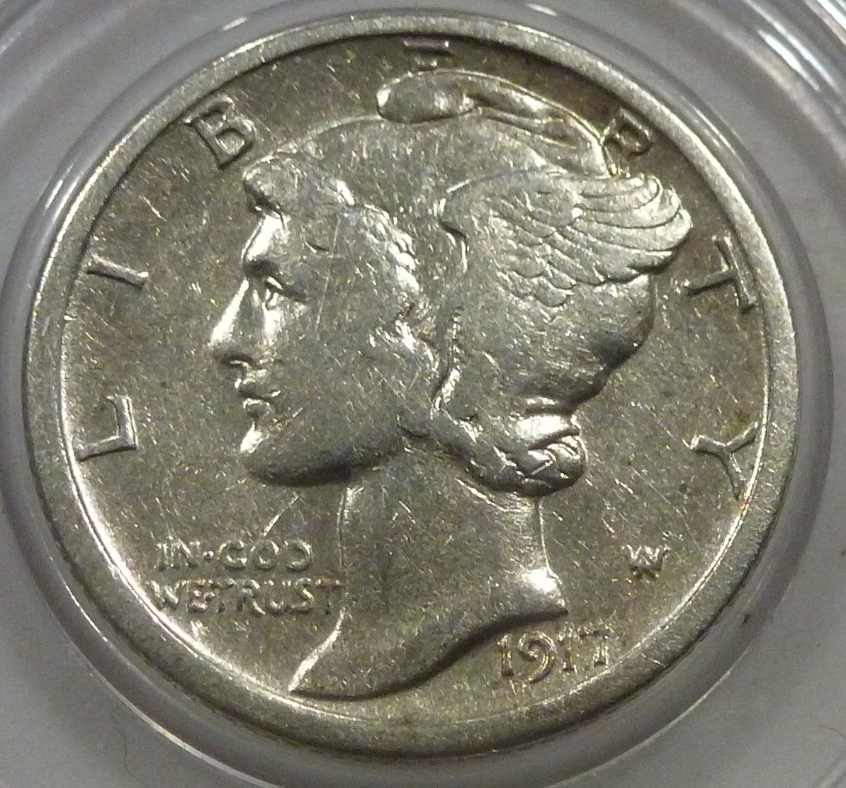 1917-S EXTRA FINE Mercury Dime (WM-77) - For Sale, Buy Now Online ...