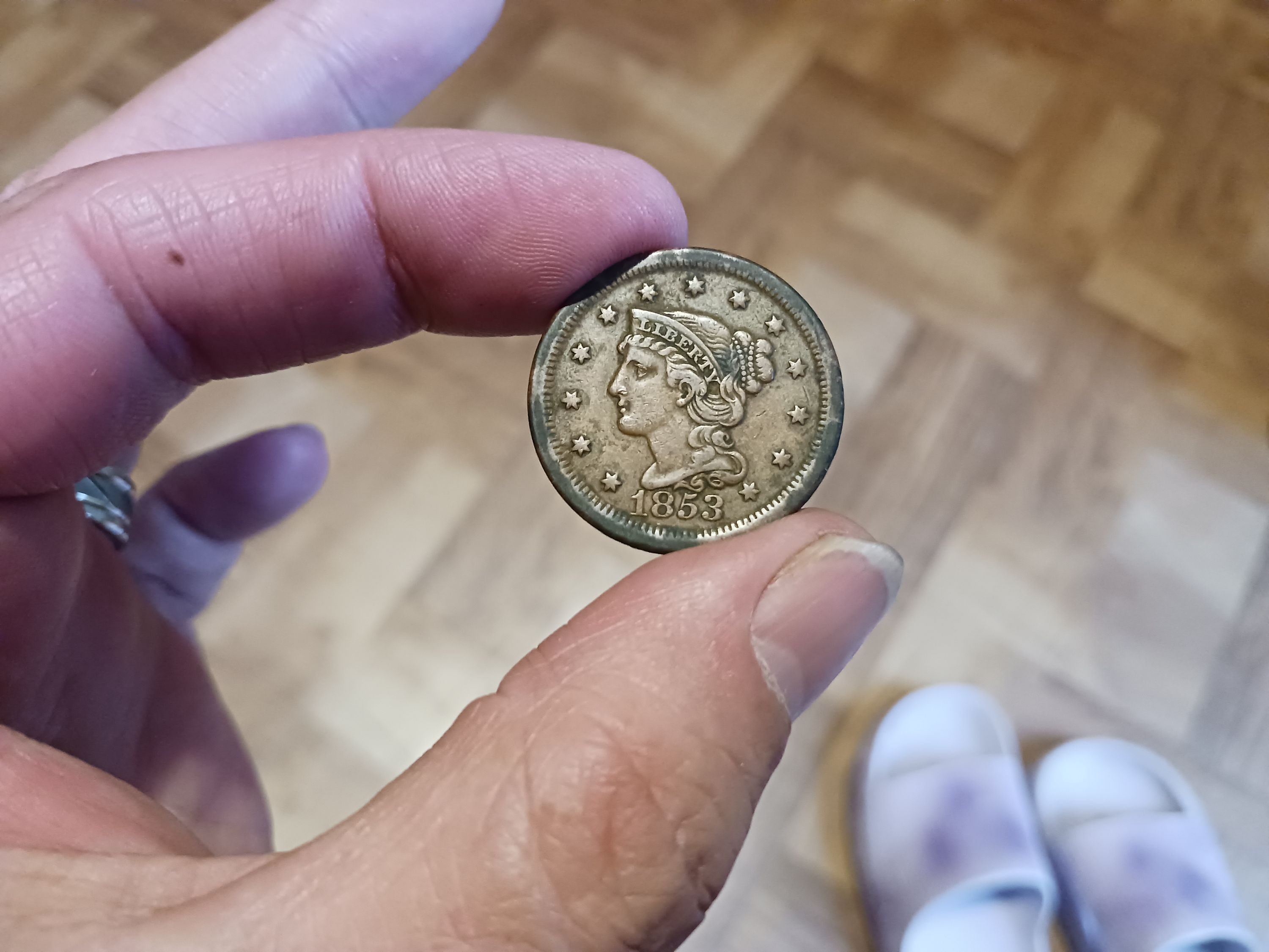 1853 large cent philadelphia nice - For Sale, Buy Now Online - Item #923042