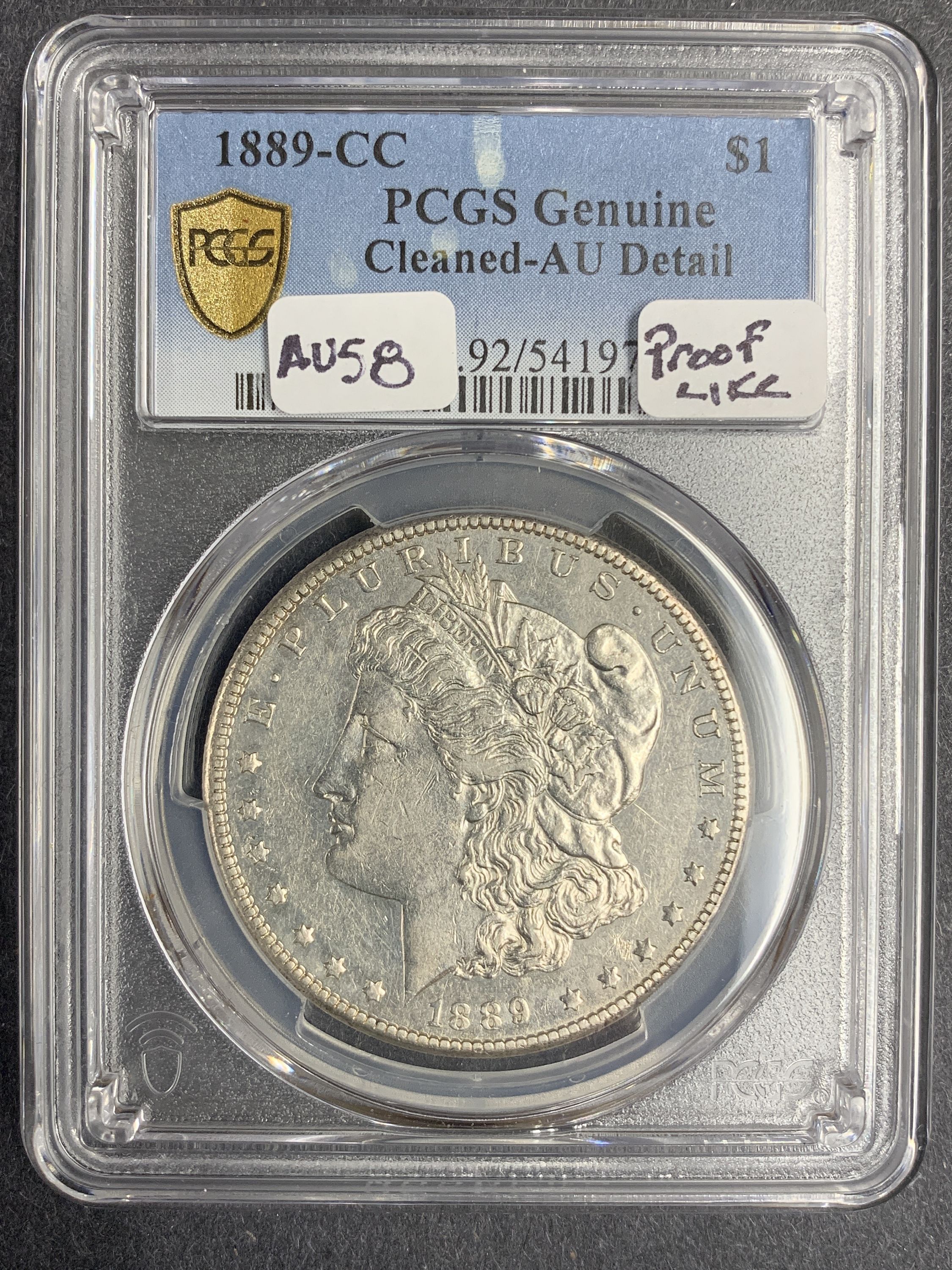 1889-CC Morgan Silver Dollar, AU Details PCGS (10194) - For Sale, Buy ...