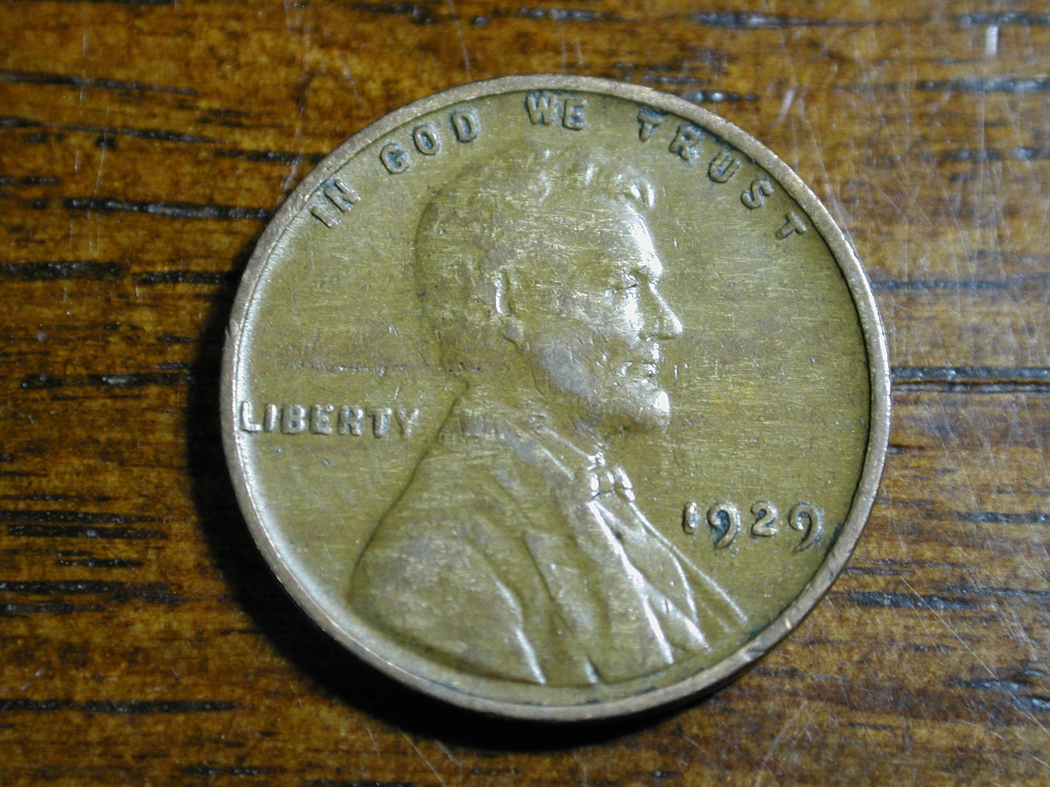 1929 Lincoln Wheat Penny Cent lamination ERROR NICE ! - For Sale, Buy ...