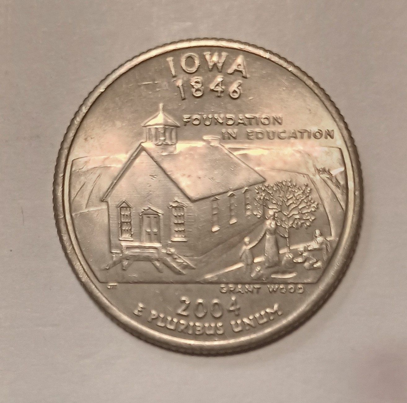 2004 P Iowa State Quarter Foundation In Education Uncirculated 