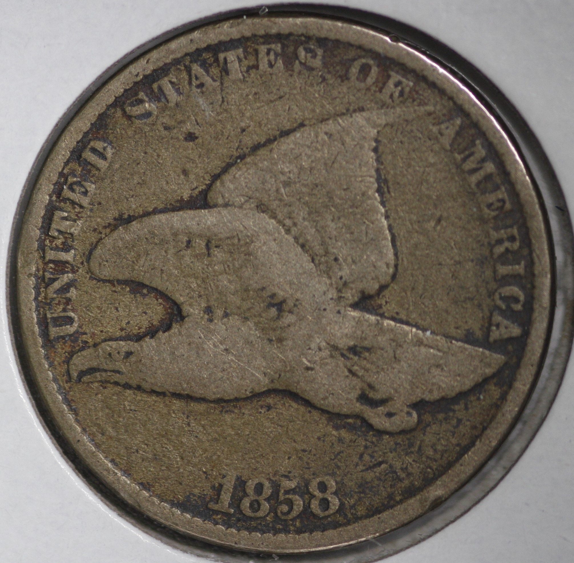1858 S/L Flying Eagle Cent, Fine, (0063) - For Sale, Buy Now Online ...