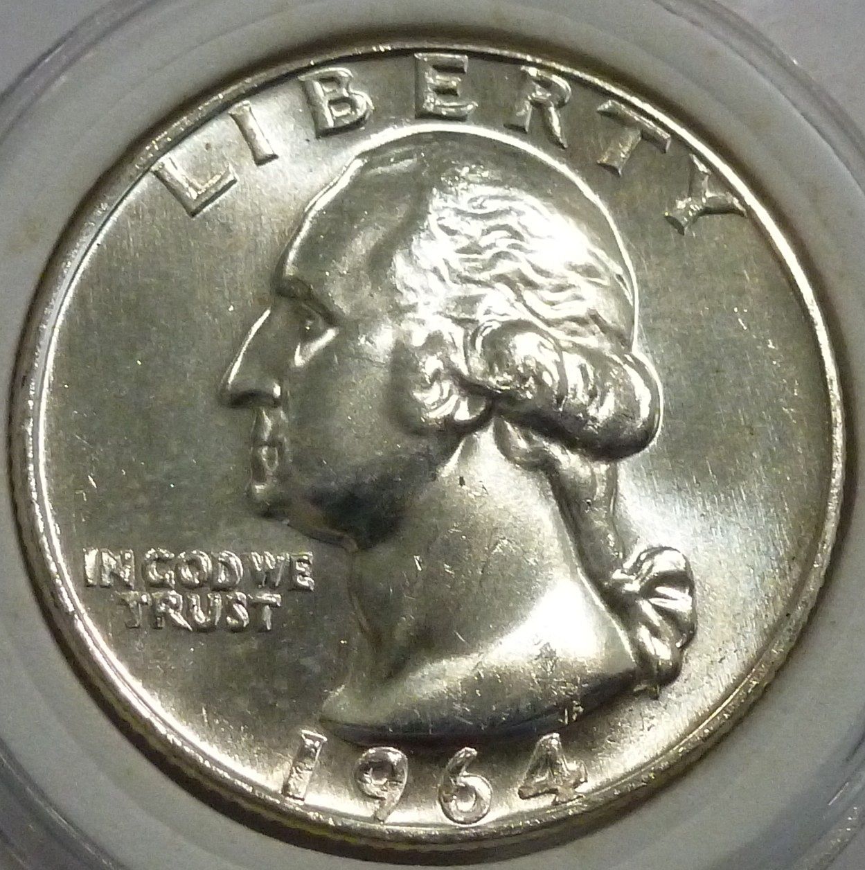 1964-P GEM BRILLIANT UN-CIRCULATED Washington Quarter BU # ( 252) - For ...