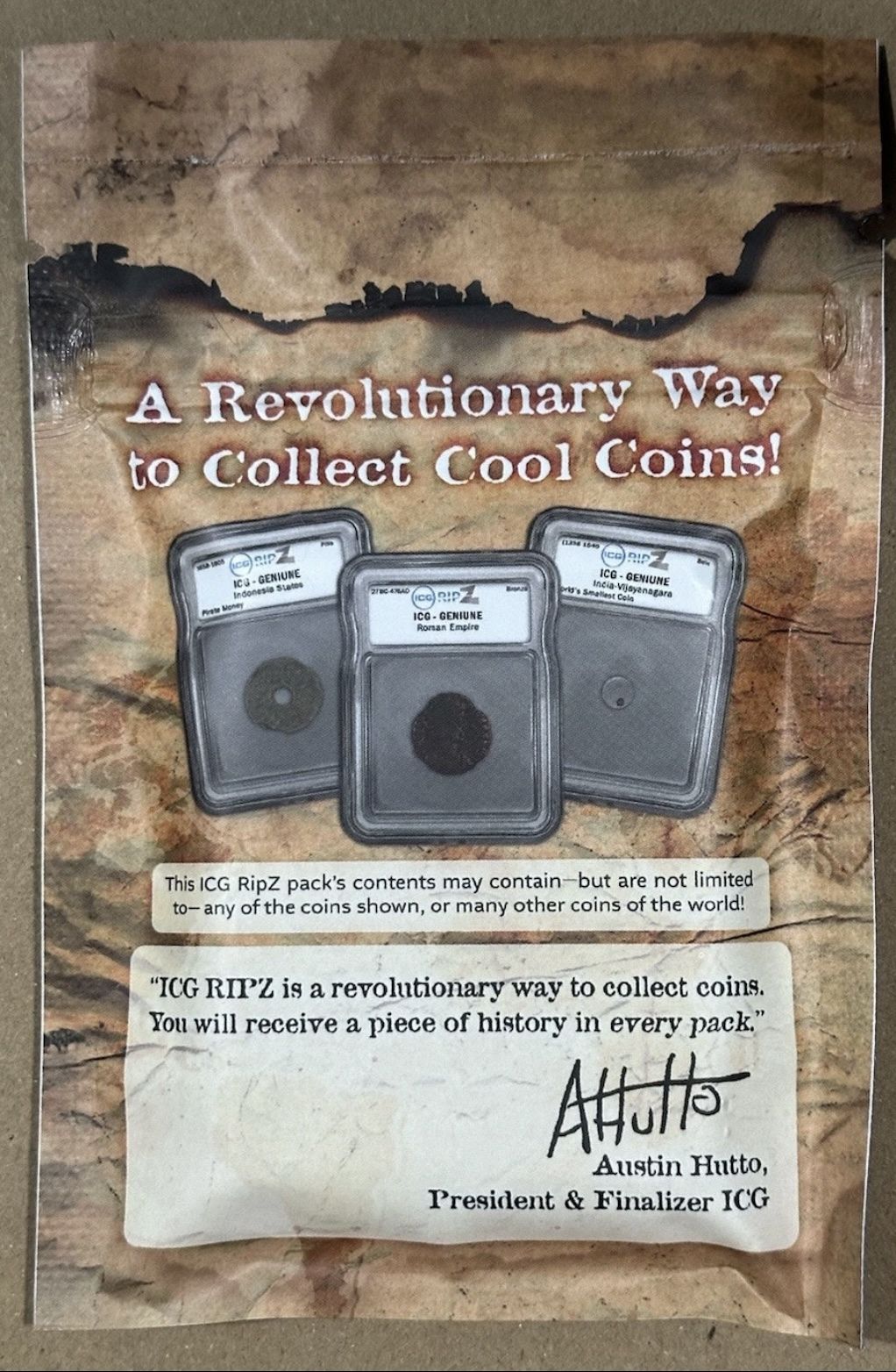 ICG RipZ Historical Coins of The World 1st Ed Sealed Mystery Pack ...