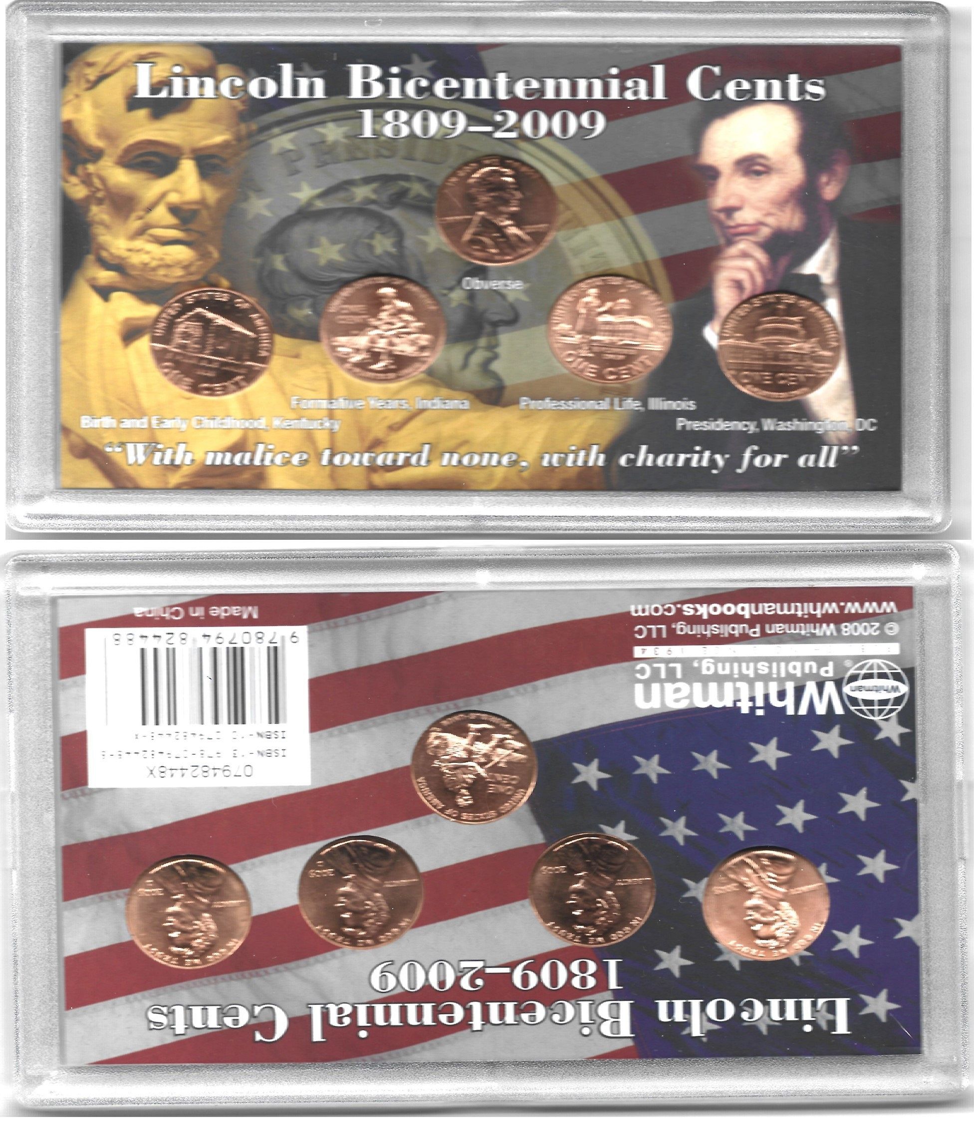 Bu Incon 2009 BU Lincoln Bicentennial Set 5 coins - For Sale, Buy Now Online ...