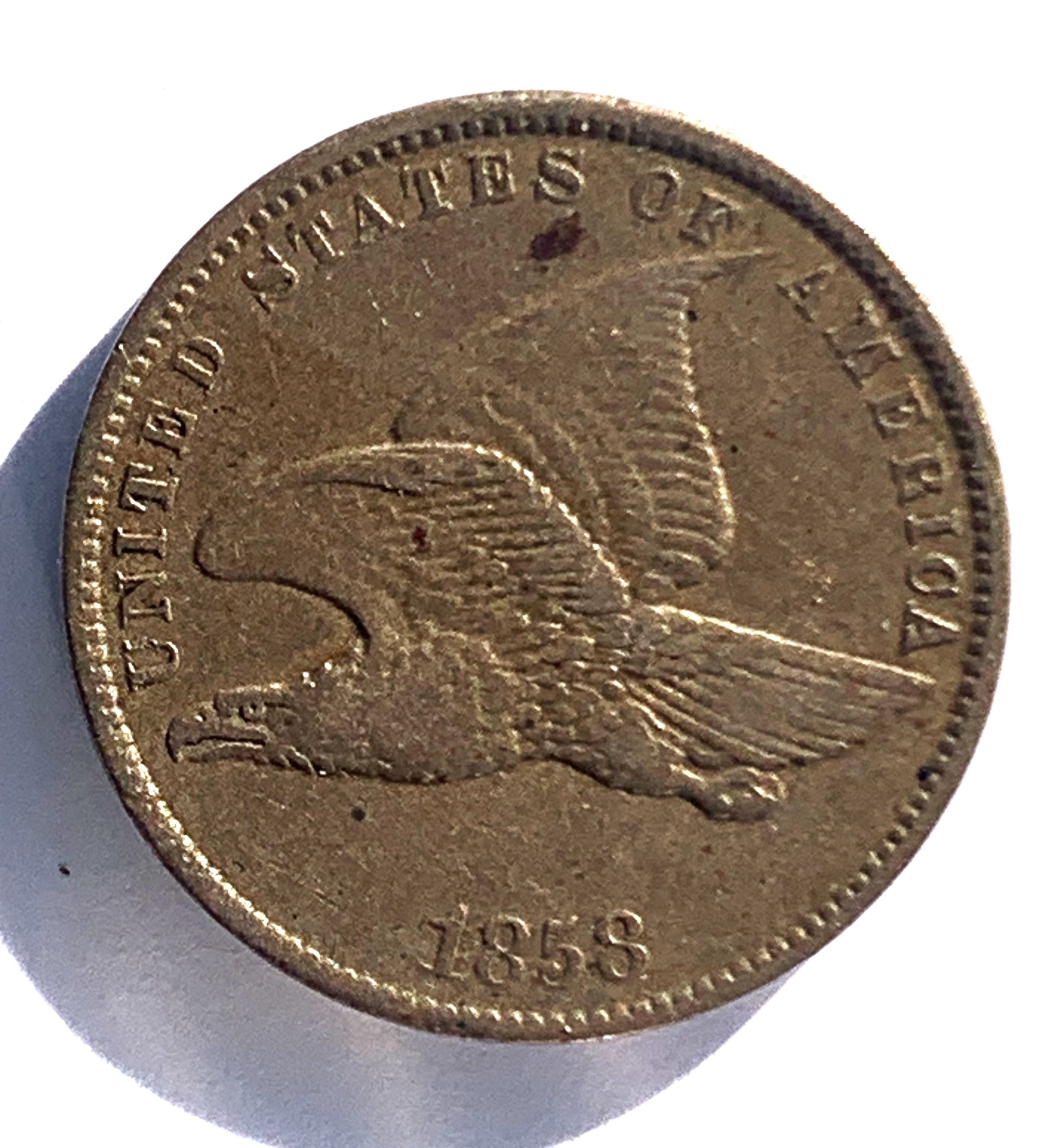 1858 P Flying Eagle Cent Small Cents: Small Letters VF - For Sale, Buy ...