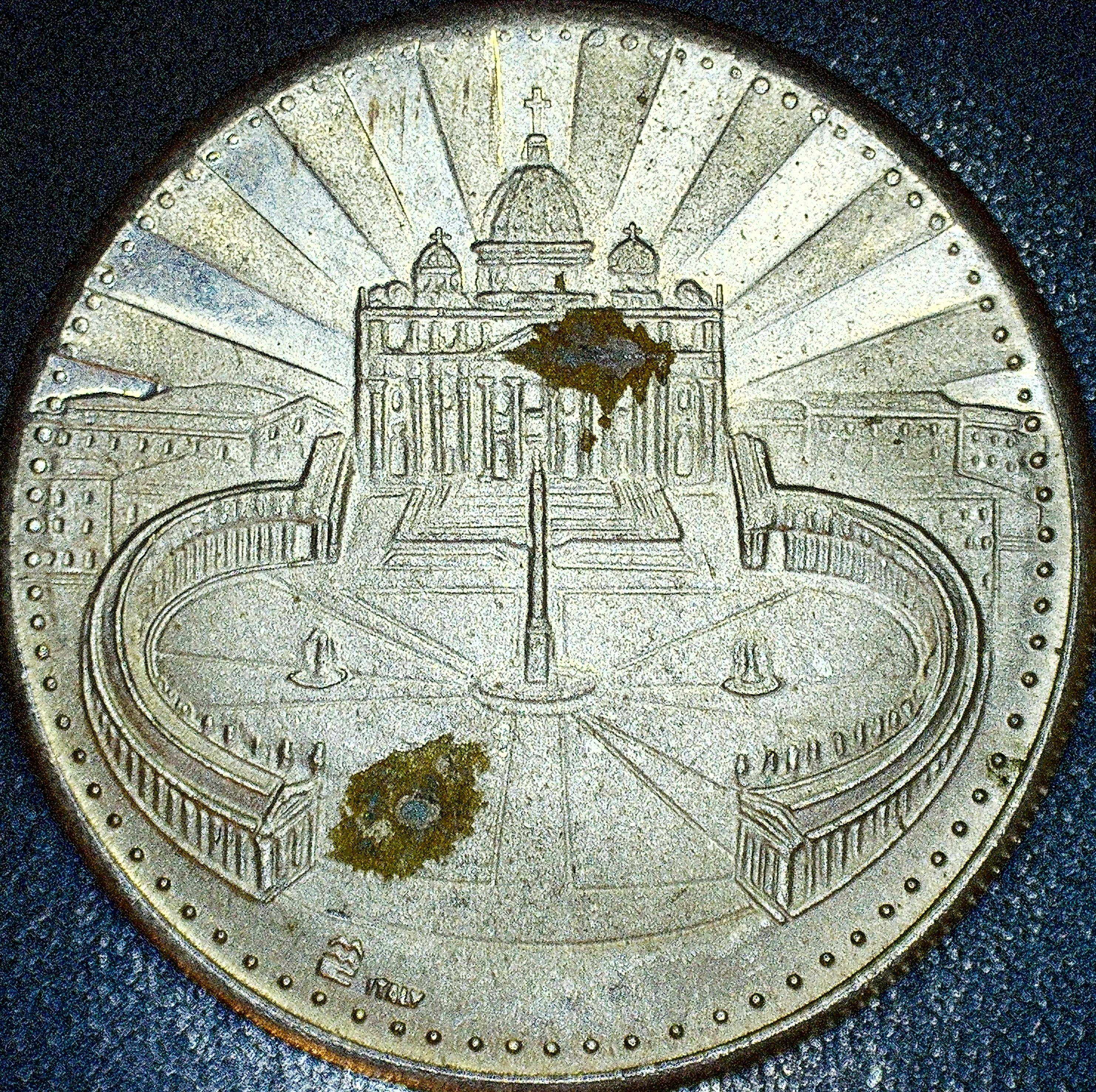1978 Joannes XXIII Pont. Max. Italy Religious Silver Plated Brass