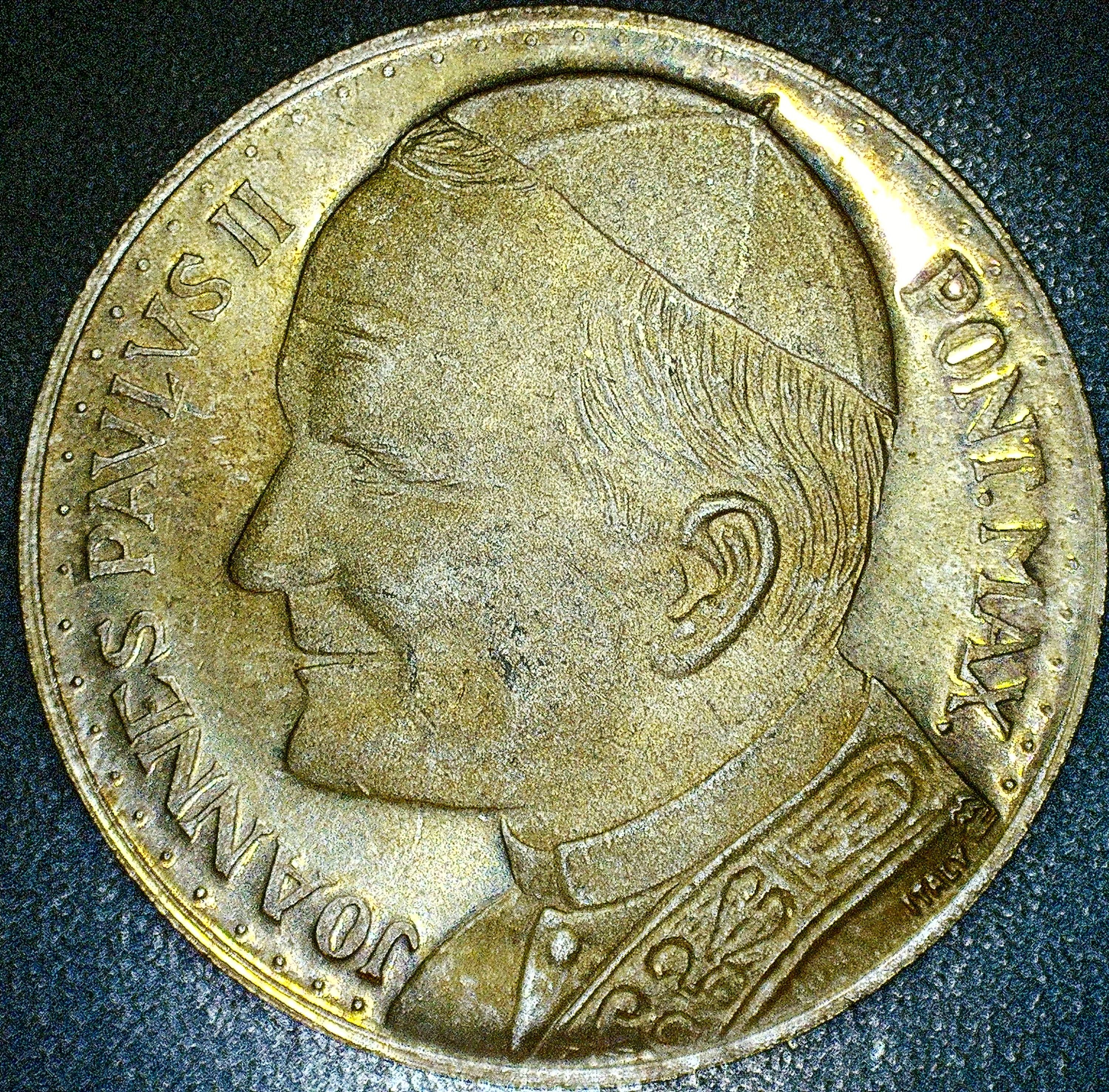 1978 Joannes XXIII Pont. Max. Italy Religious Silver Plated Brass