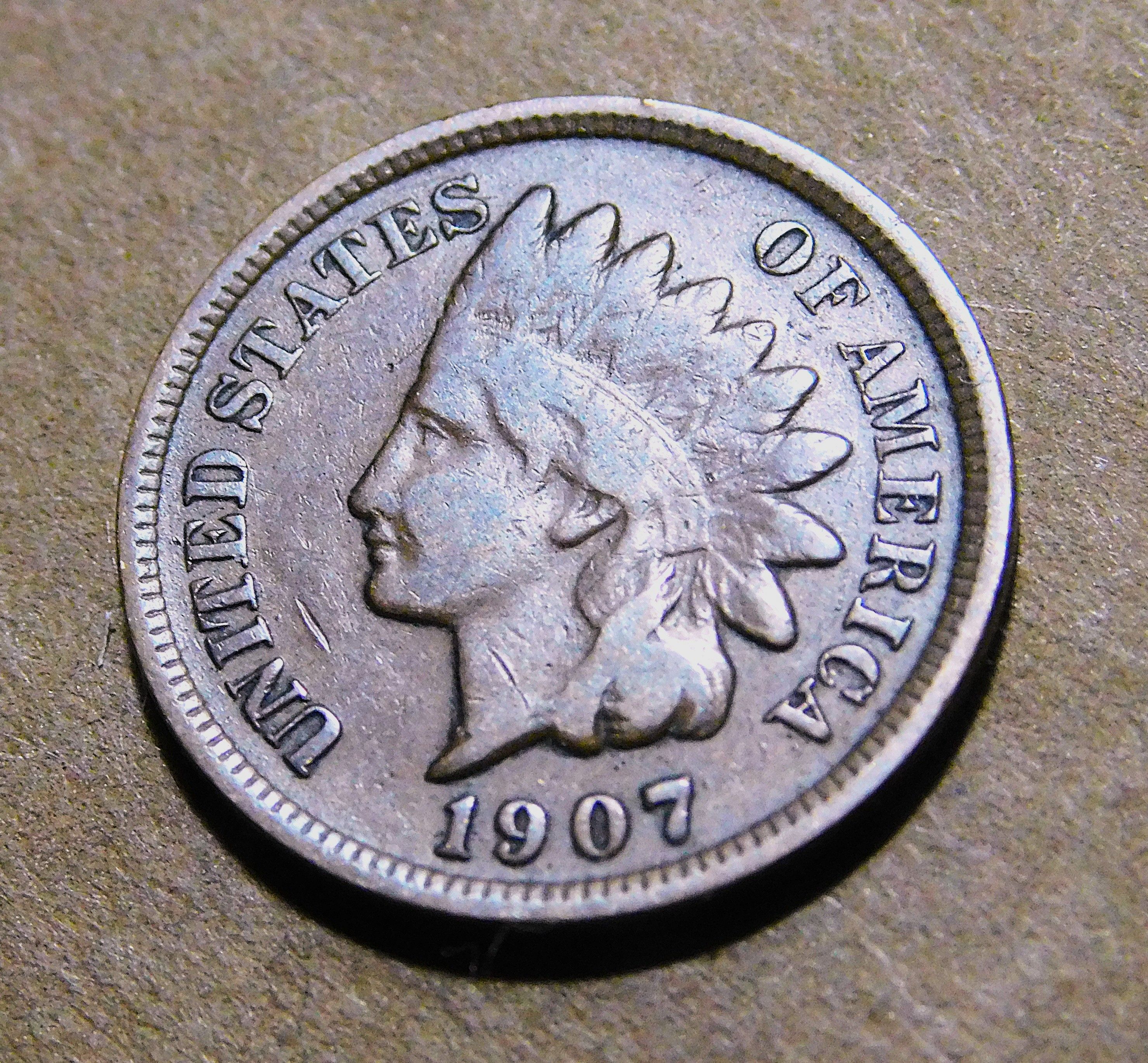 1907 INDIAN HEAD CENT - For Sale, Buy Now Online - Item #943037