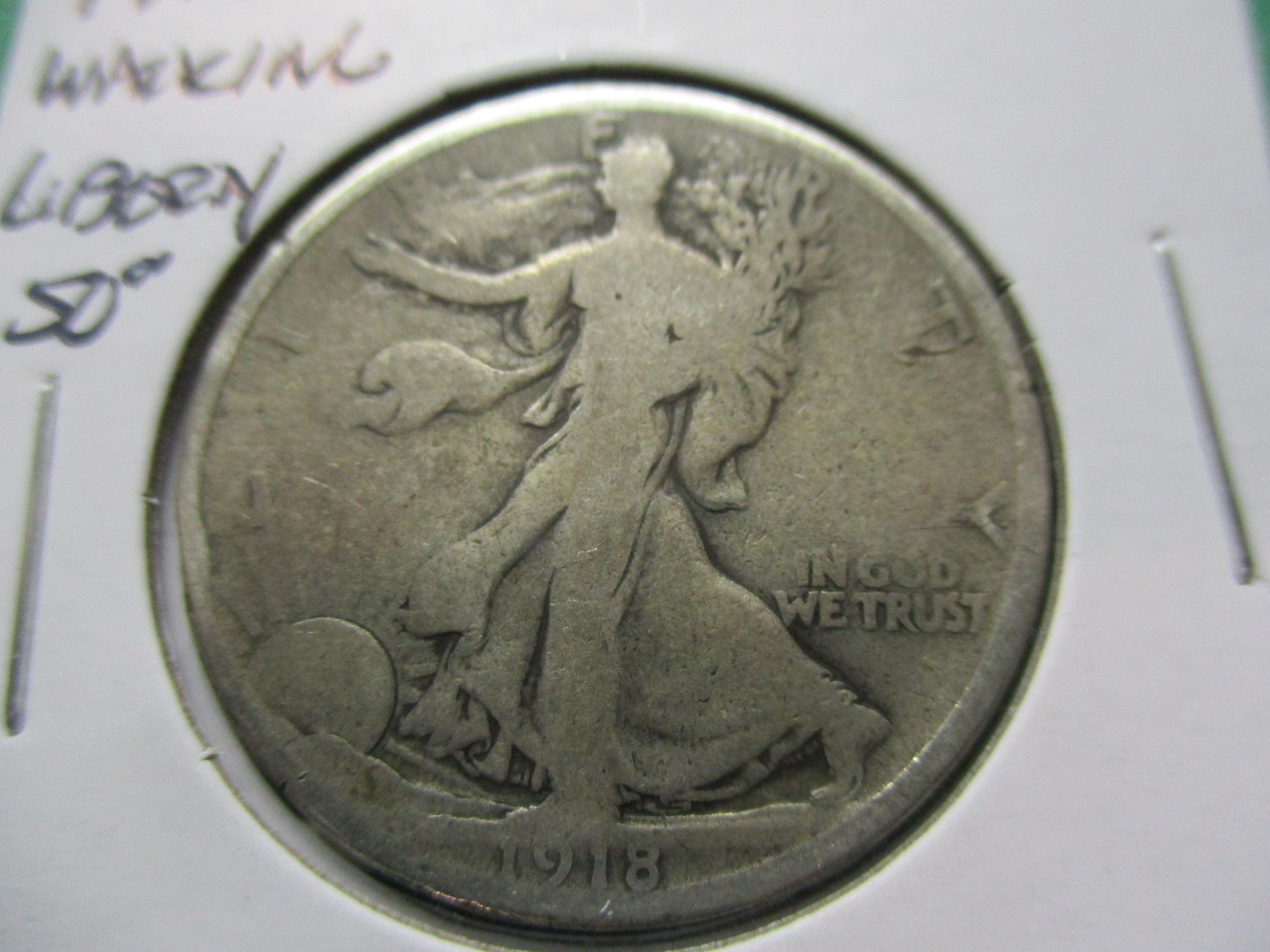 1918 G6 Walking Liberty Half Dollar. Item: 50 W18-21. - For Sale, Buy ...