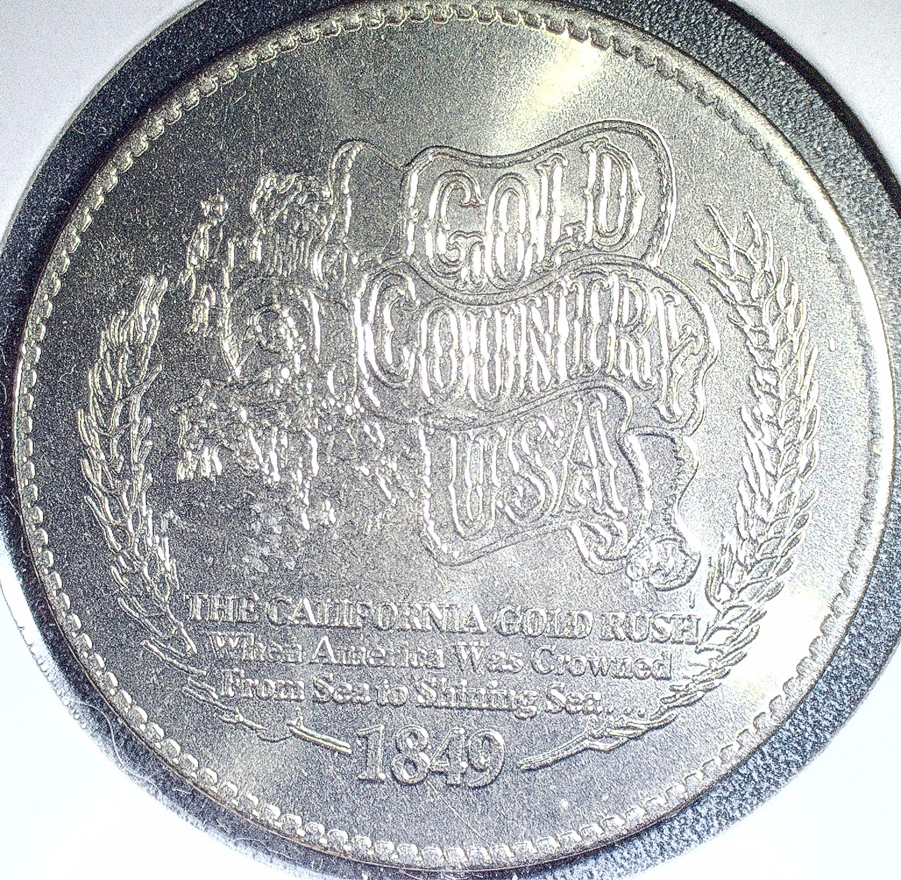 California Gold Rush collectors token Gold Country USA coin 1849 Medal