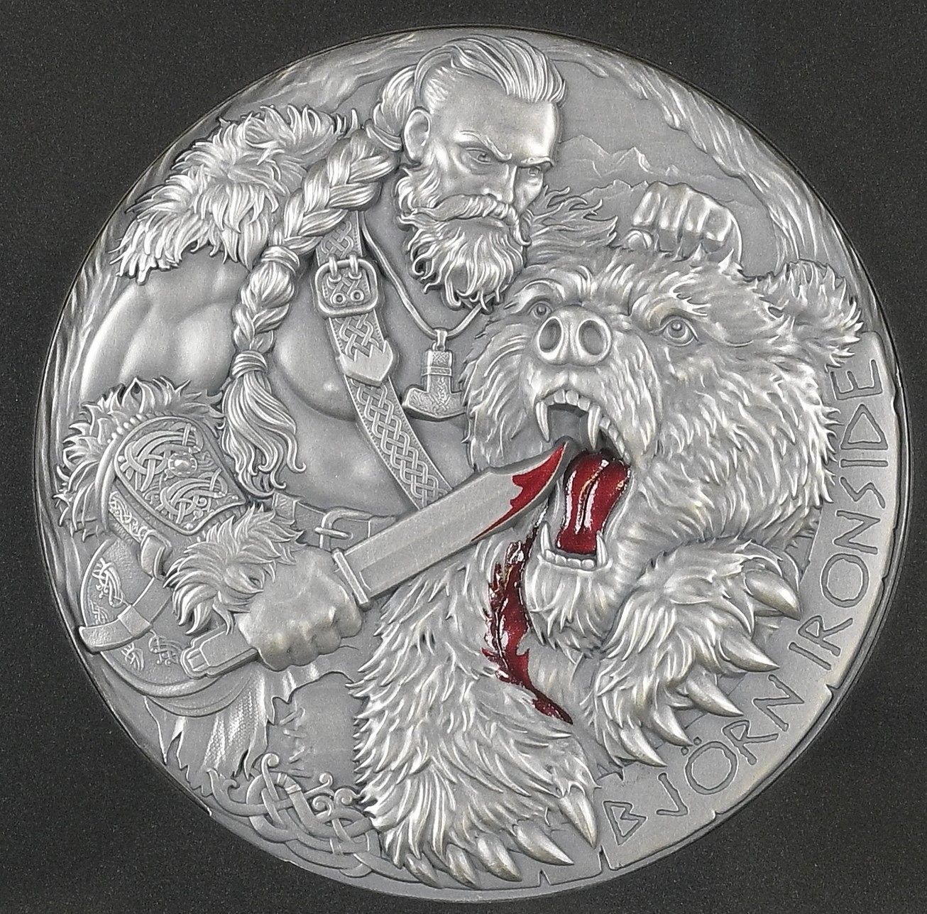 2025 2oz Silver Cameroon Bjorn Ironside S2000F NGC MS70 BERT Way