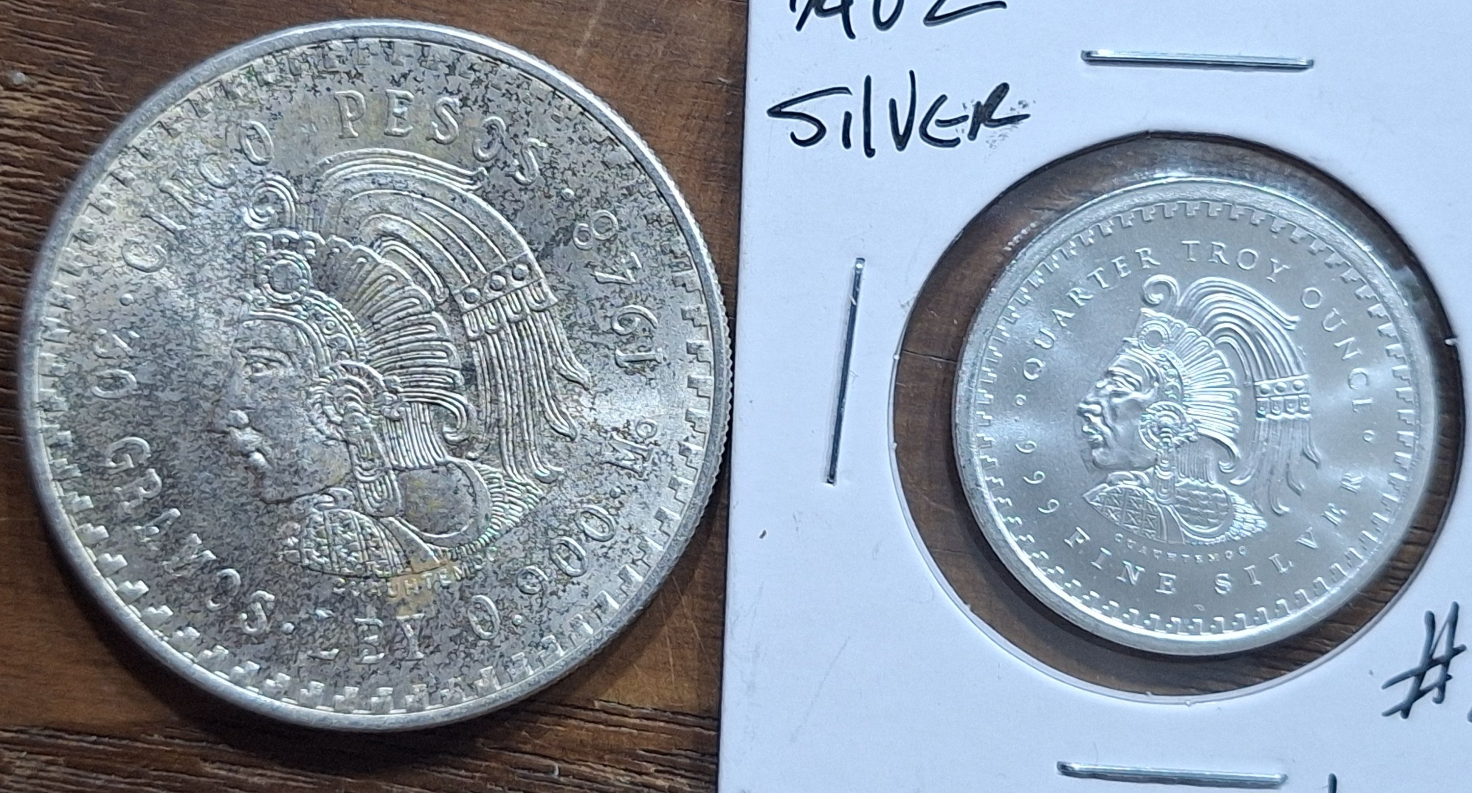 1948-mexico-silver-5-peso-90-silver-and-1-4oz-silver-round-for-sale