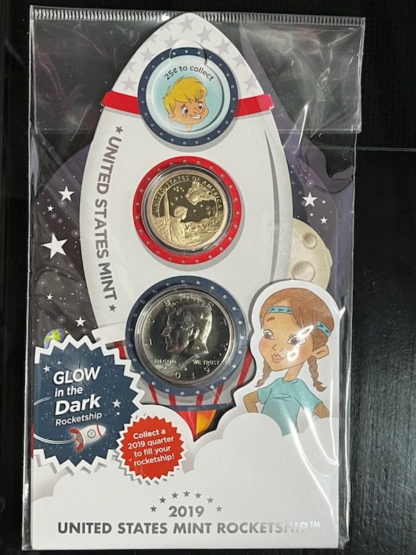 Rocket Rise Mints 2019 US Mint Glow In The Dark Rocketship - For Sale, Buy Now Online ...