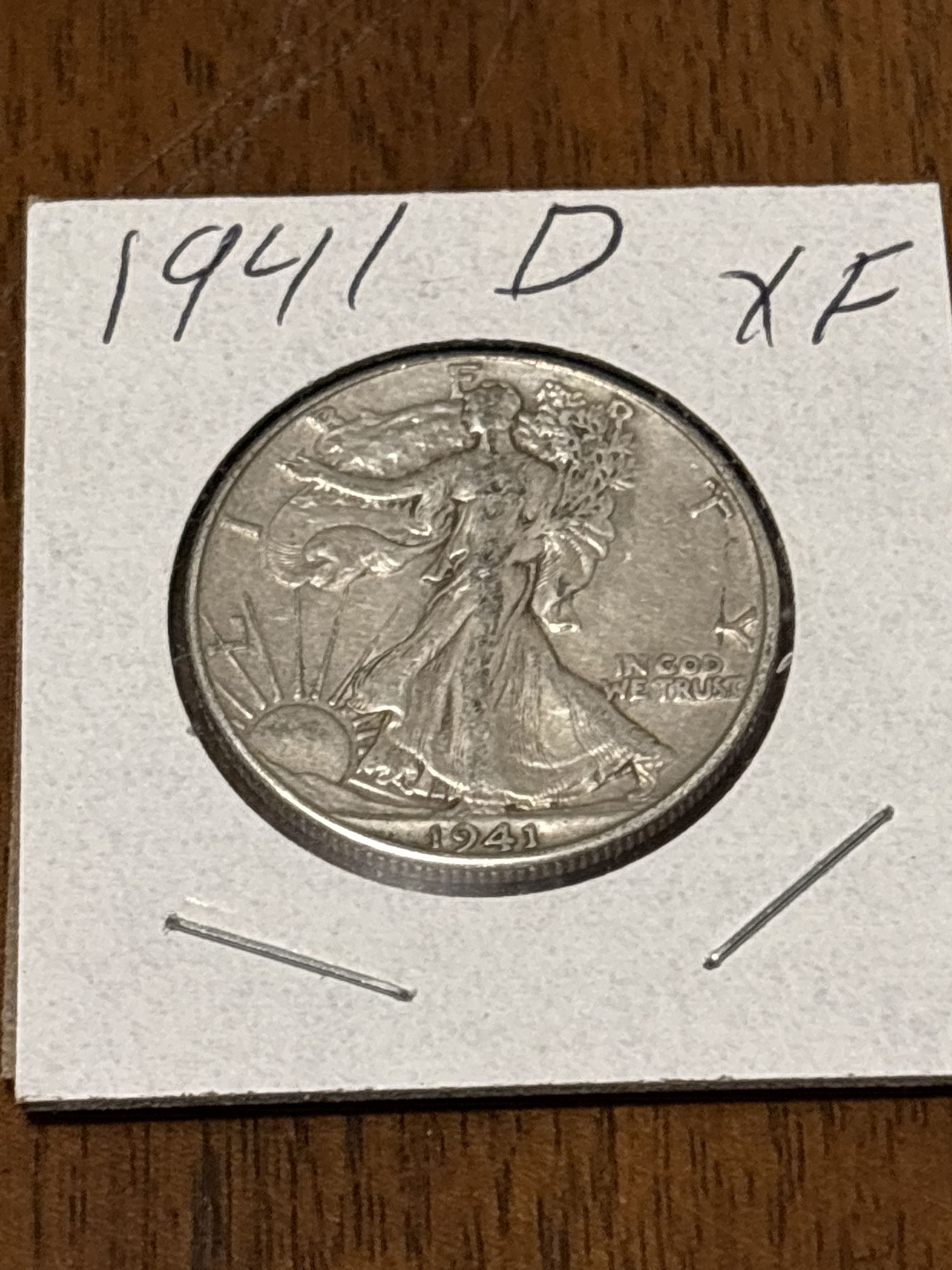 1941 D Walking Liberty SILVER Half Dollar as Shown in Photos XF - For Sale,  Buy Now Online - Item #967531