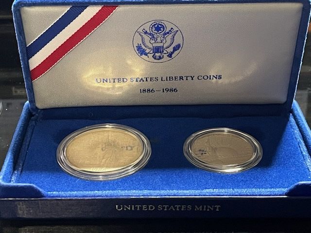 1986-S 2 Coin Statue Of Liberty Proof Set - For Sale, Buy Now