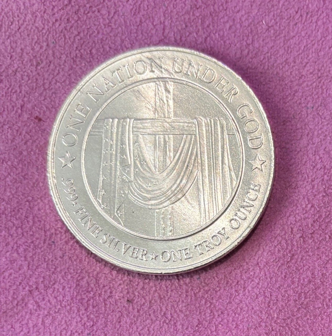 SD Bullion 10th Anniversary Round, 1 Troy Ounce Fine Silver - For