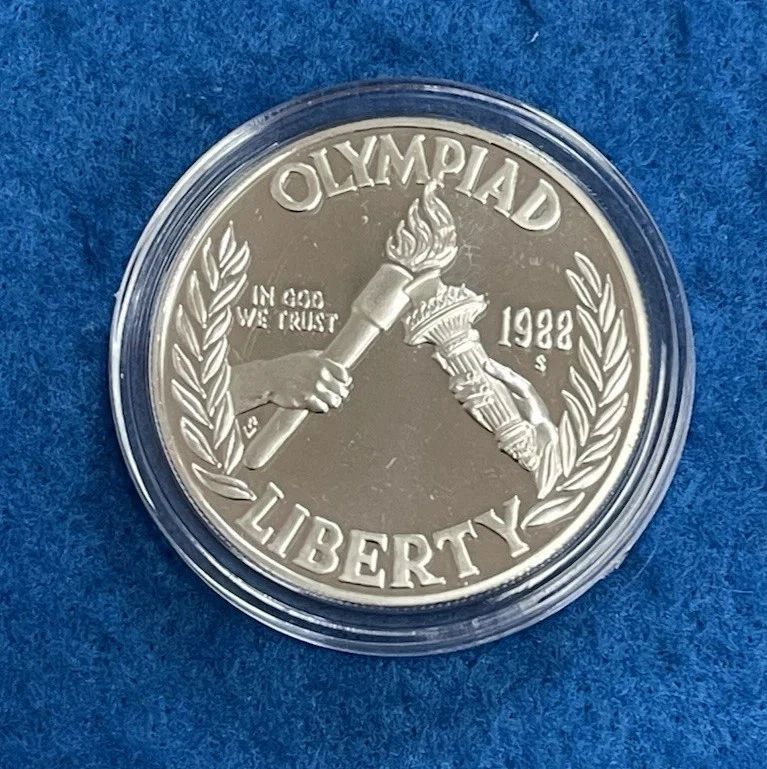 1988-S Proof Olympic Commemorative 90% Silver Dollar Proof - For