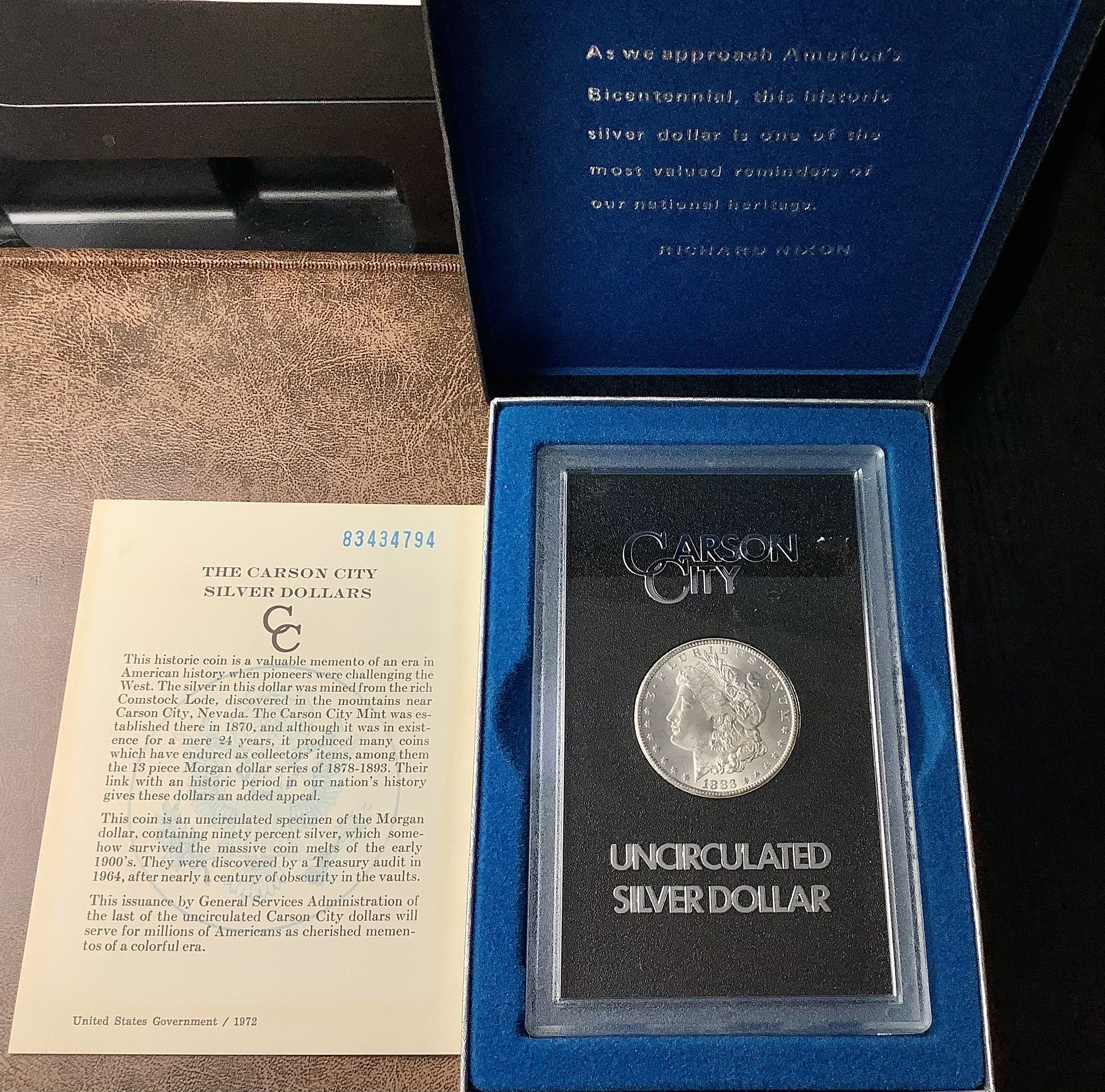 1883-CC Morgan Silver Dollar GSA Hard Pack Choice BU w/ OGP Box