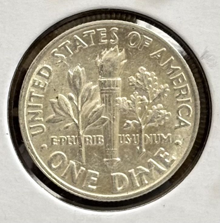 1964 P Roosevelt Dime. About Uncirculated R6447 - For Sale, Buy
