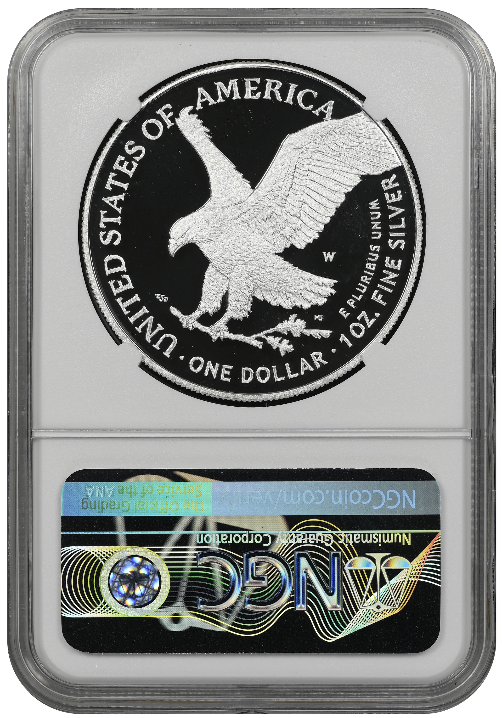 2025-W American Silver Eagle Laser Beam Privy NGC PF69 Ultra Cameo