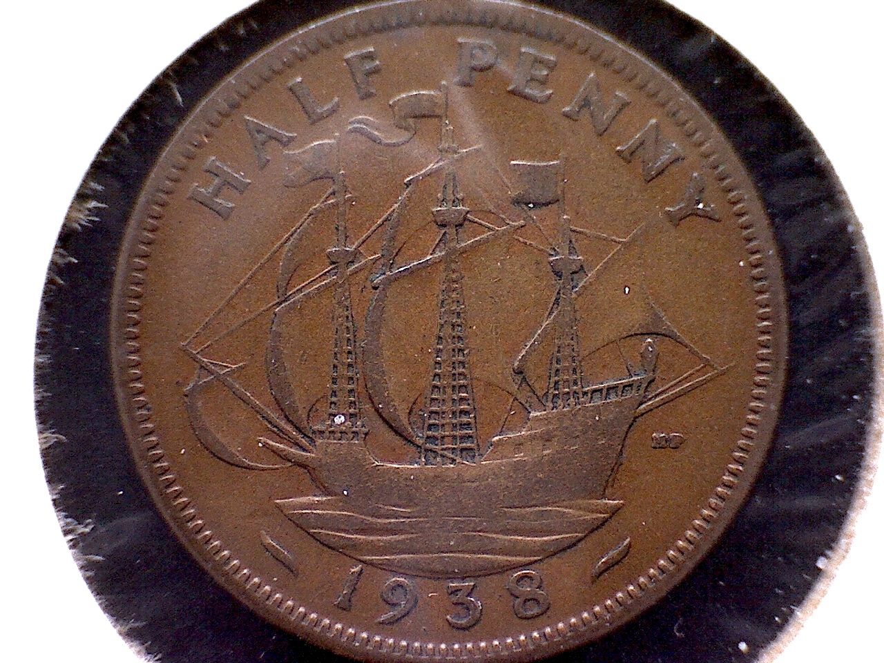 1938 GREAT BRITAIN KING GEORGE V1 HALF PENNY For Sale Buy Now Online 
