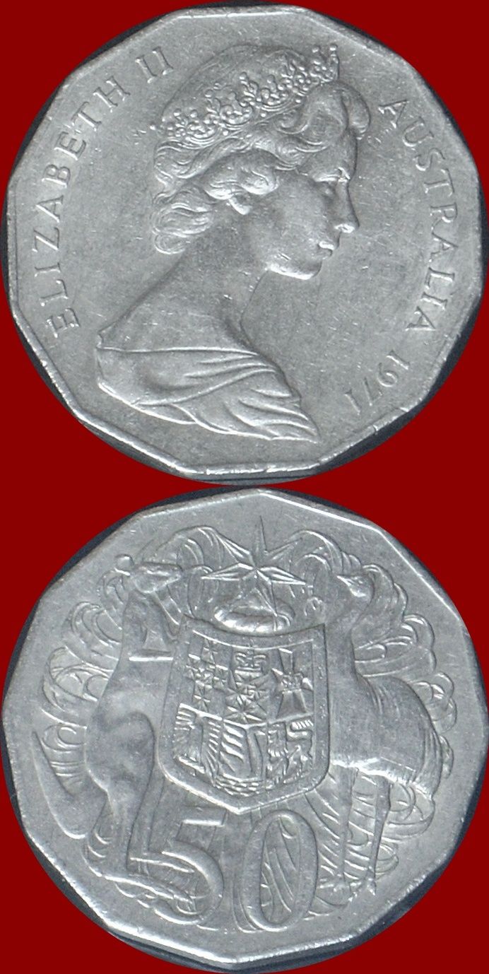 Coin Australia 1971 50 Cents Elizabeth Ii For Now Online Coin Australia 1971 50 Cents Elizabeth Ii