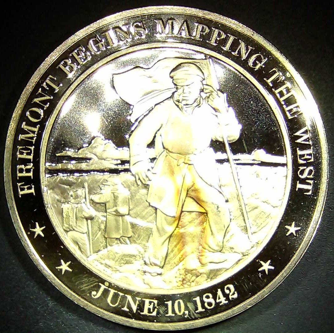1976 Franklin Mint 1842 Fremont Begins Mapping The West History Of