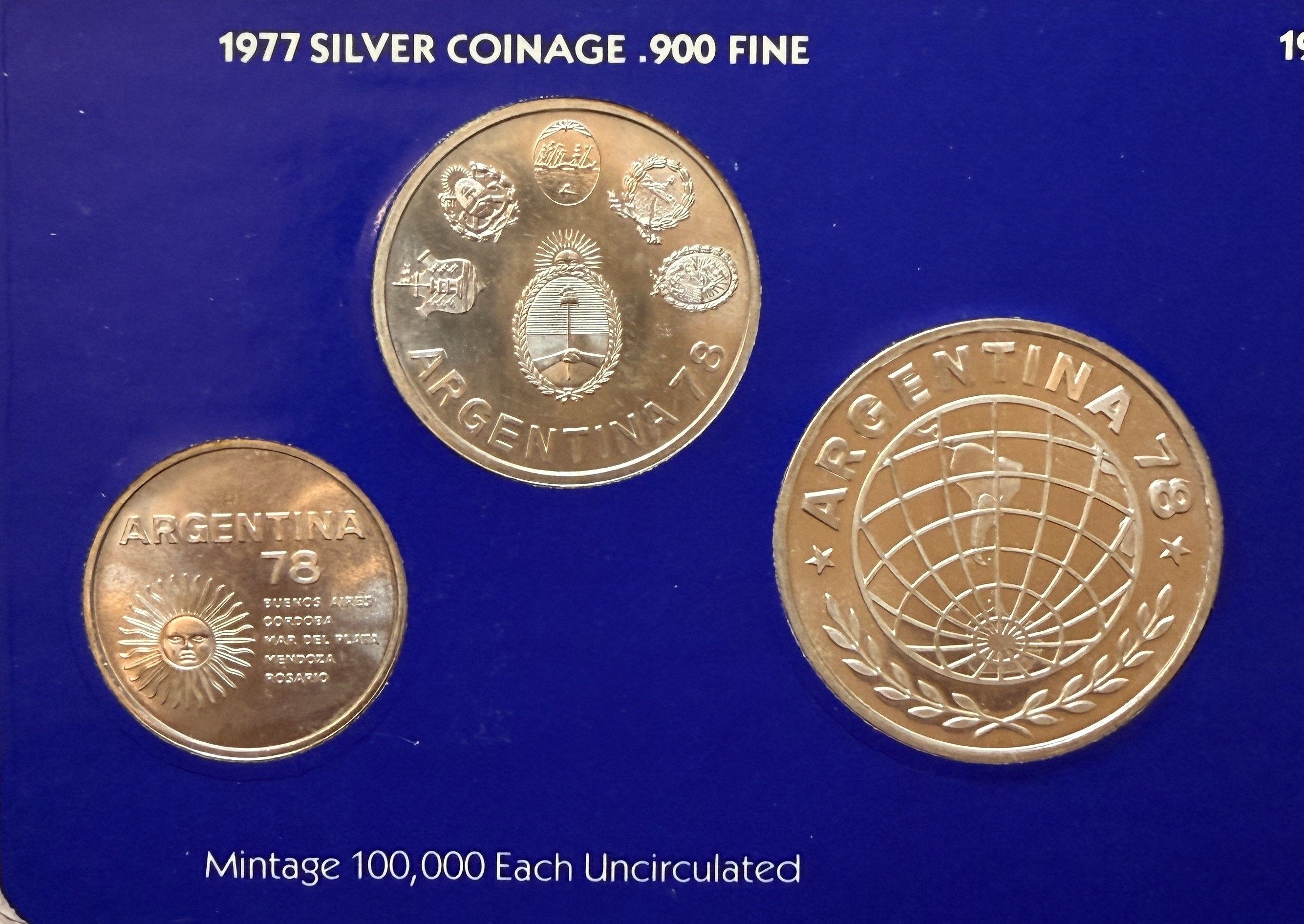 1978 Argentina FIFA World Cup Silver Coin Set - For Sale, Buy Now