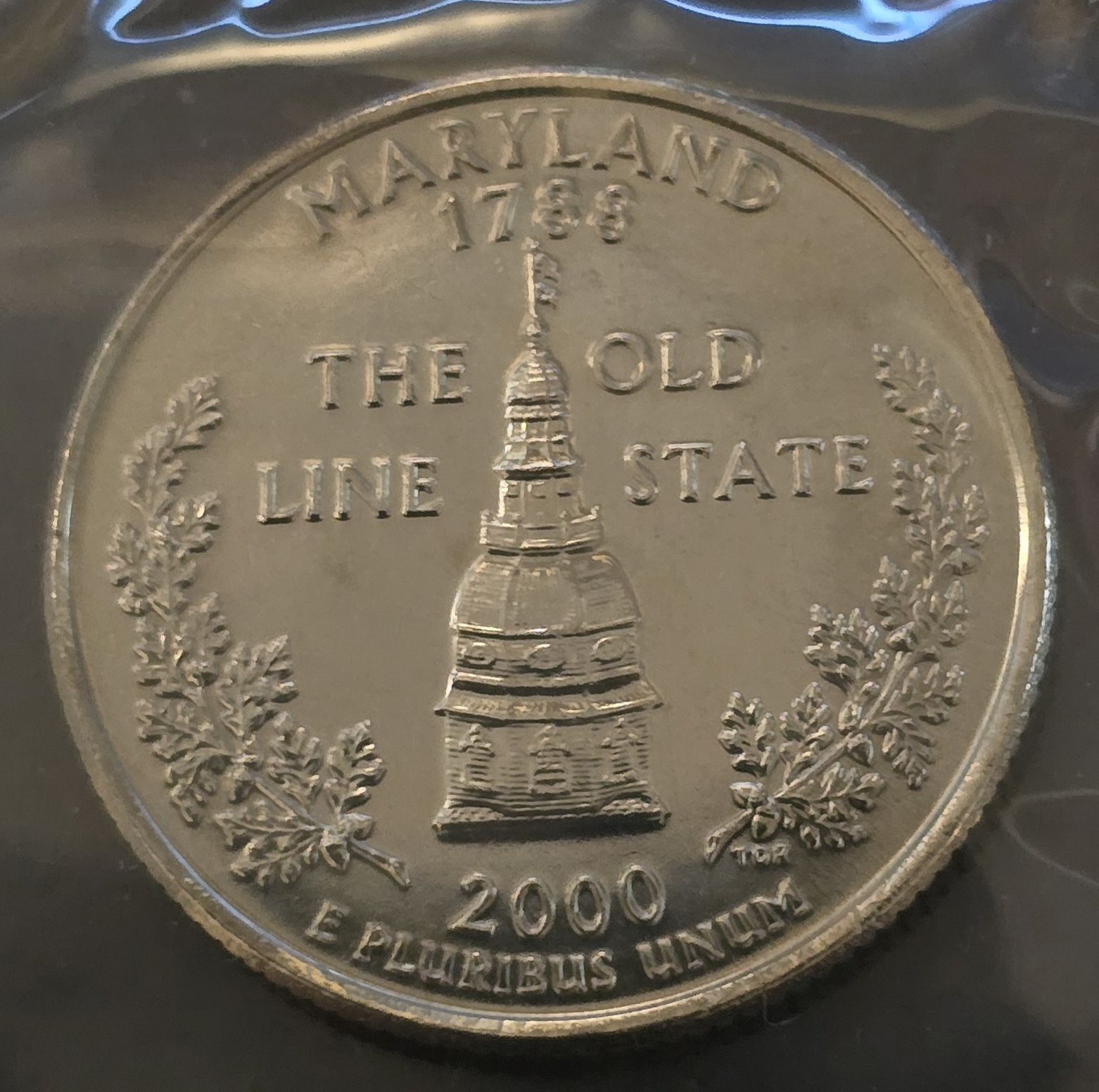 2000-P Maryland State Quarter - BU in Original Mint Cello (Z36
