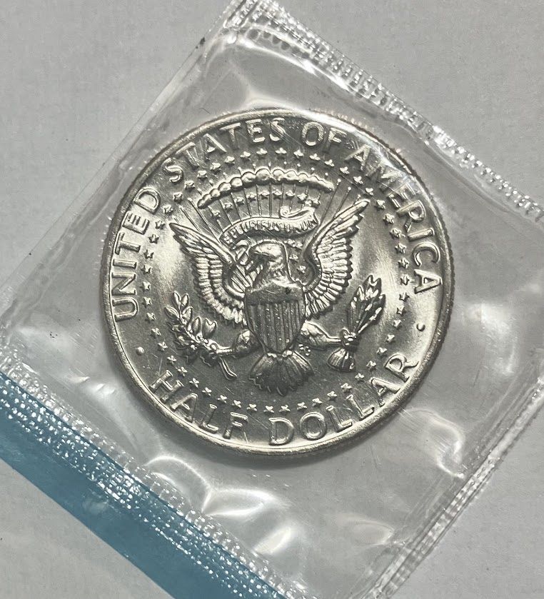 1972 P Kennedy half dollar in orig US Mint cello - For Sale, Buy