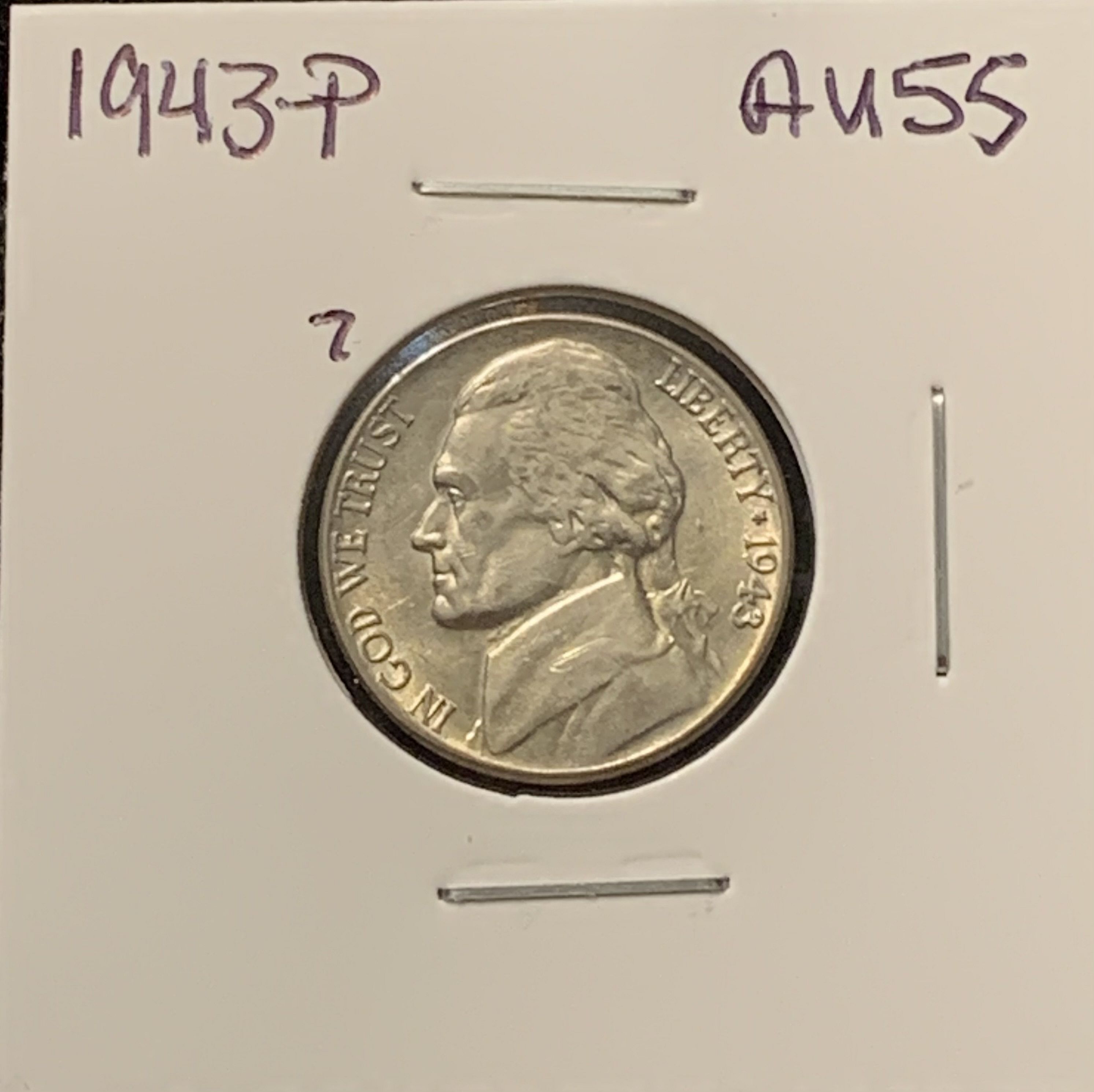 1943-P JEFFERSON NICKEL AU55 BIN 9.25 - For Sale, Buy Now Online