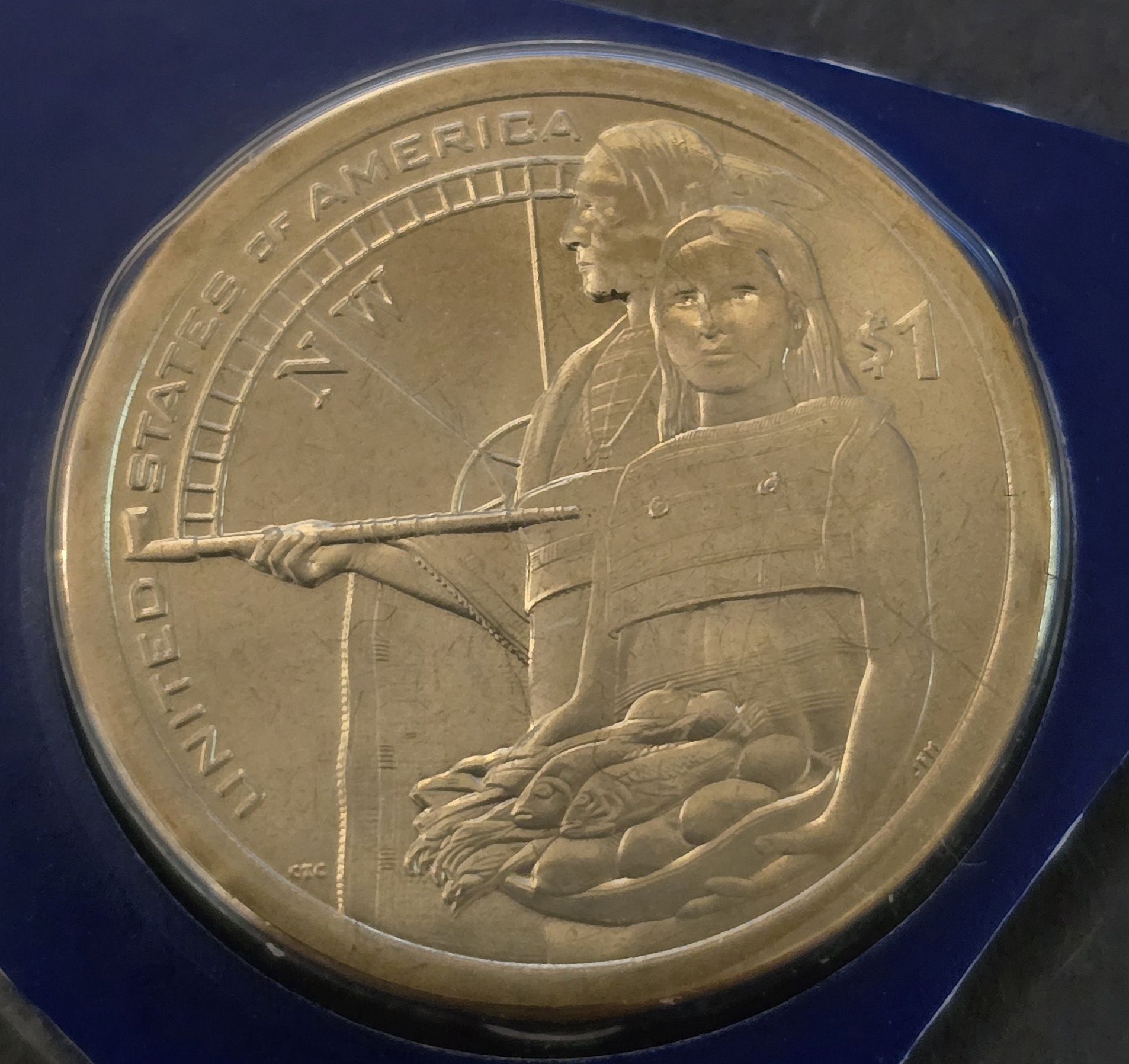 2014-P Native American Dollar - BU in Original Mint Cello (V31