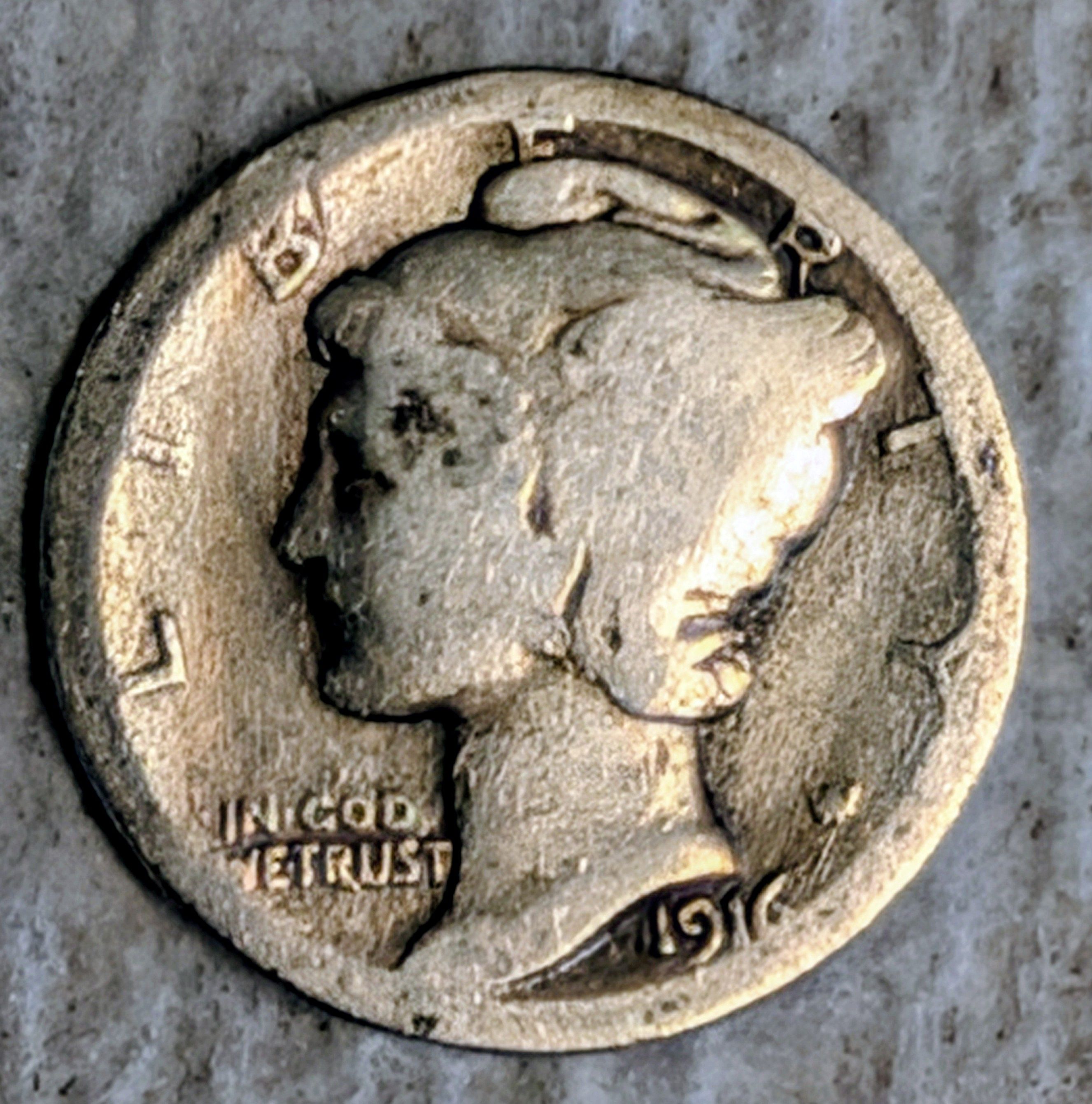 1916-P Mercury Dime - For Sale, Buy Now Online - Item #1018926