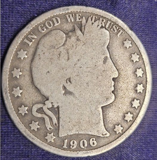 1906 Barber Silver Half Dollar G4 #01259 - For Sale, Buy Now
