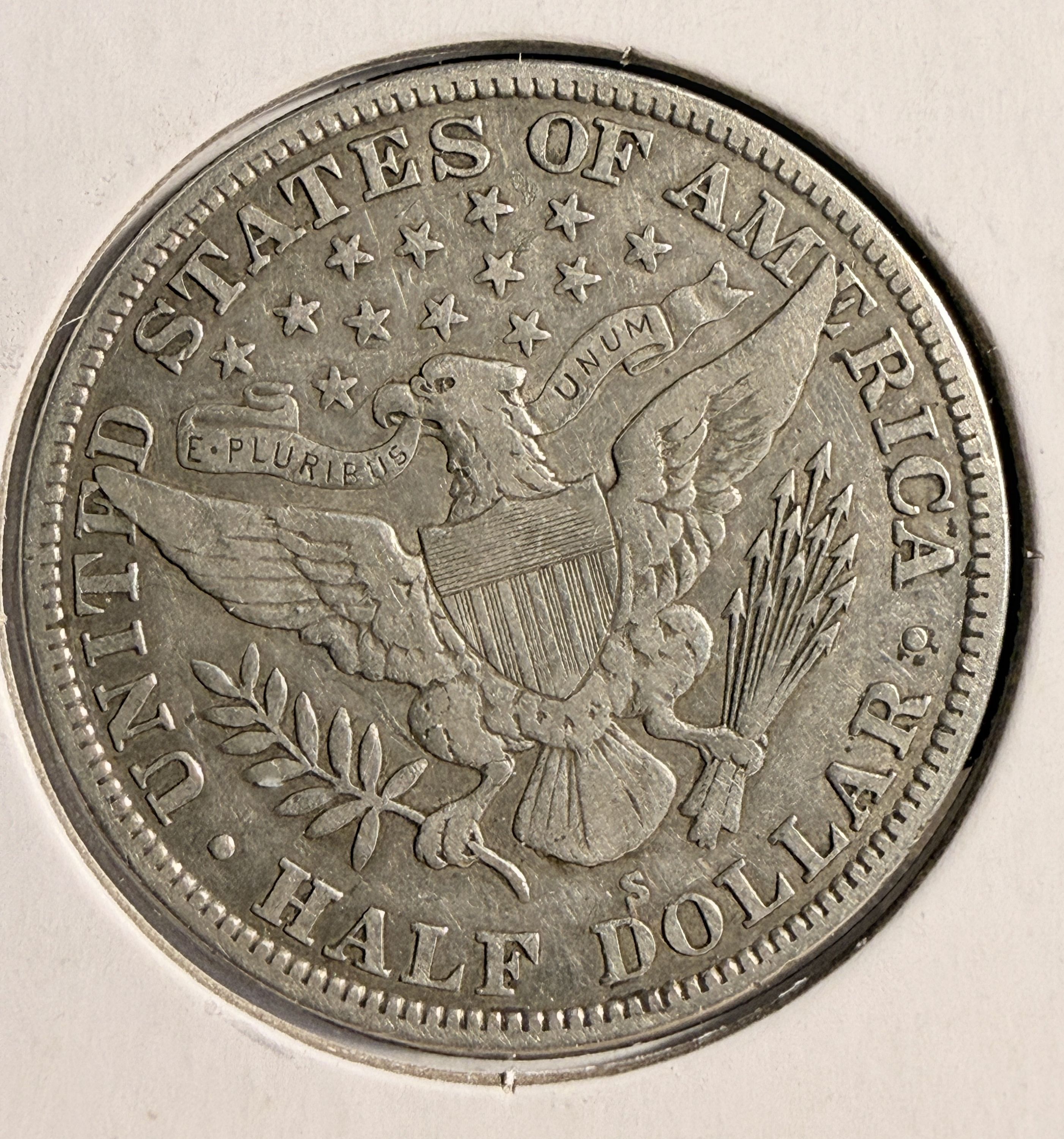 1915-S Barber Half Dollar, Nice XF. (19748) - For Sale, Buy Now