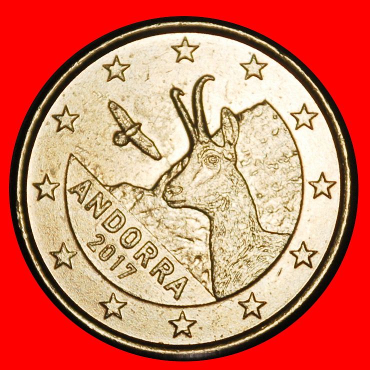Ⰺ FRANCE AND SPAIN (2014-2025): ANDORRA☆1 EURO CENT 2017! 1