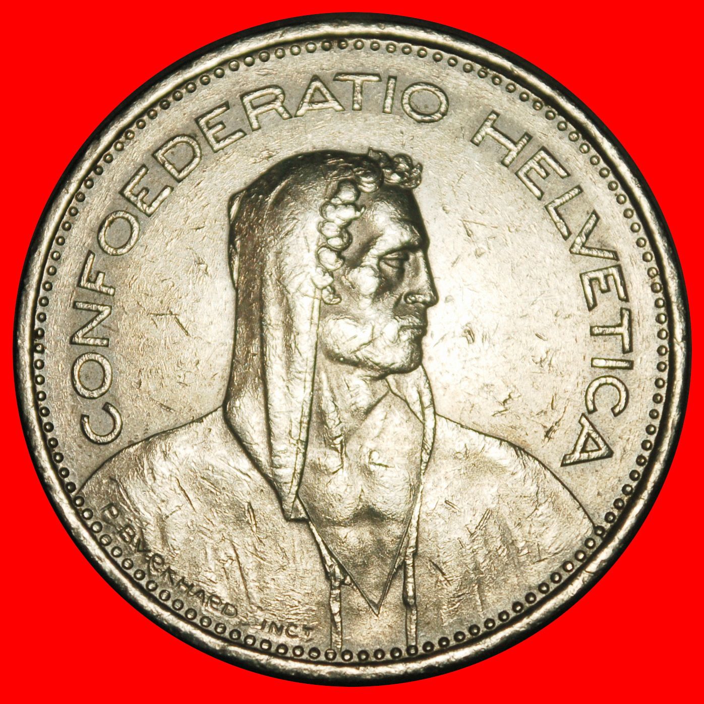 Ⰺ WILLIAM TELL (1931-2026): SWITZERLAND ☆ 5 FRANCS 1980! DIES
