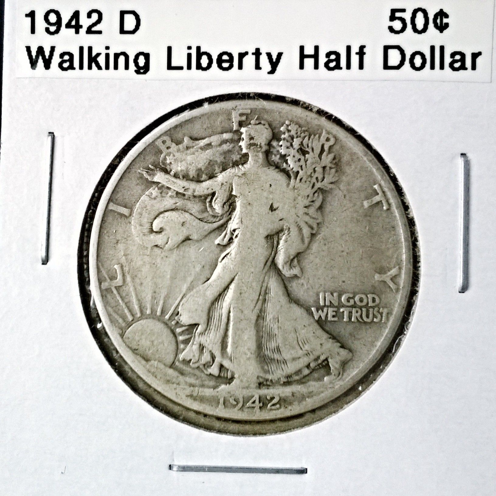 1942 D Walking Liberty Half Dollar - 6 Photos! - For Sale, Buy Now