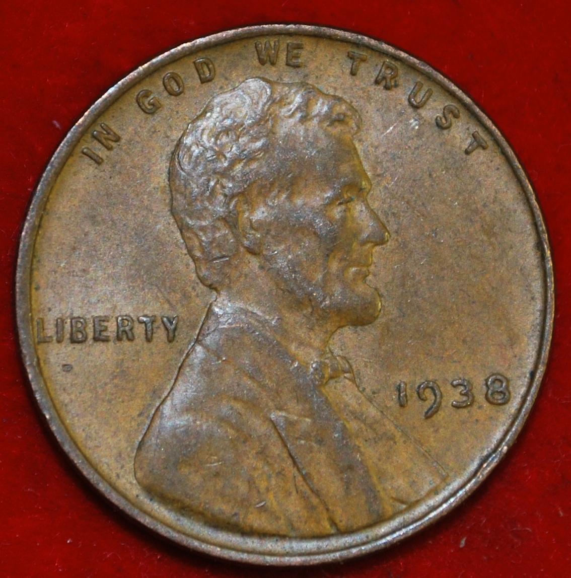 1938 P Lincoln Wheat Cent Small Cents - For Sale, Buy Now Online - Item ...