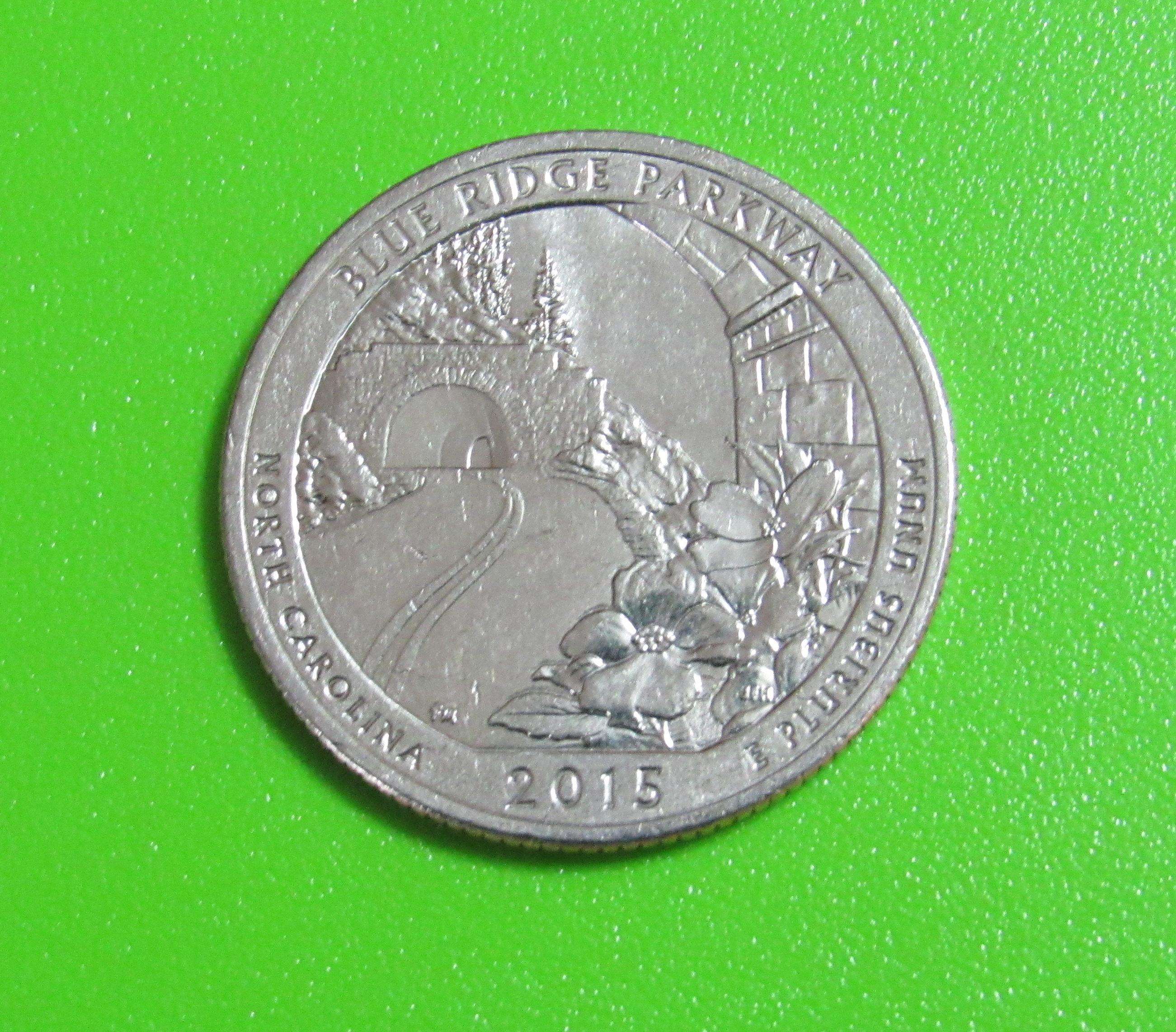 2015D 25C Blue Ridge Parkway National Parks America the Beautiful