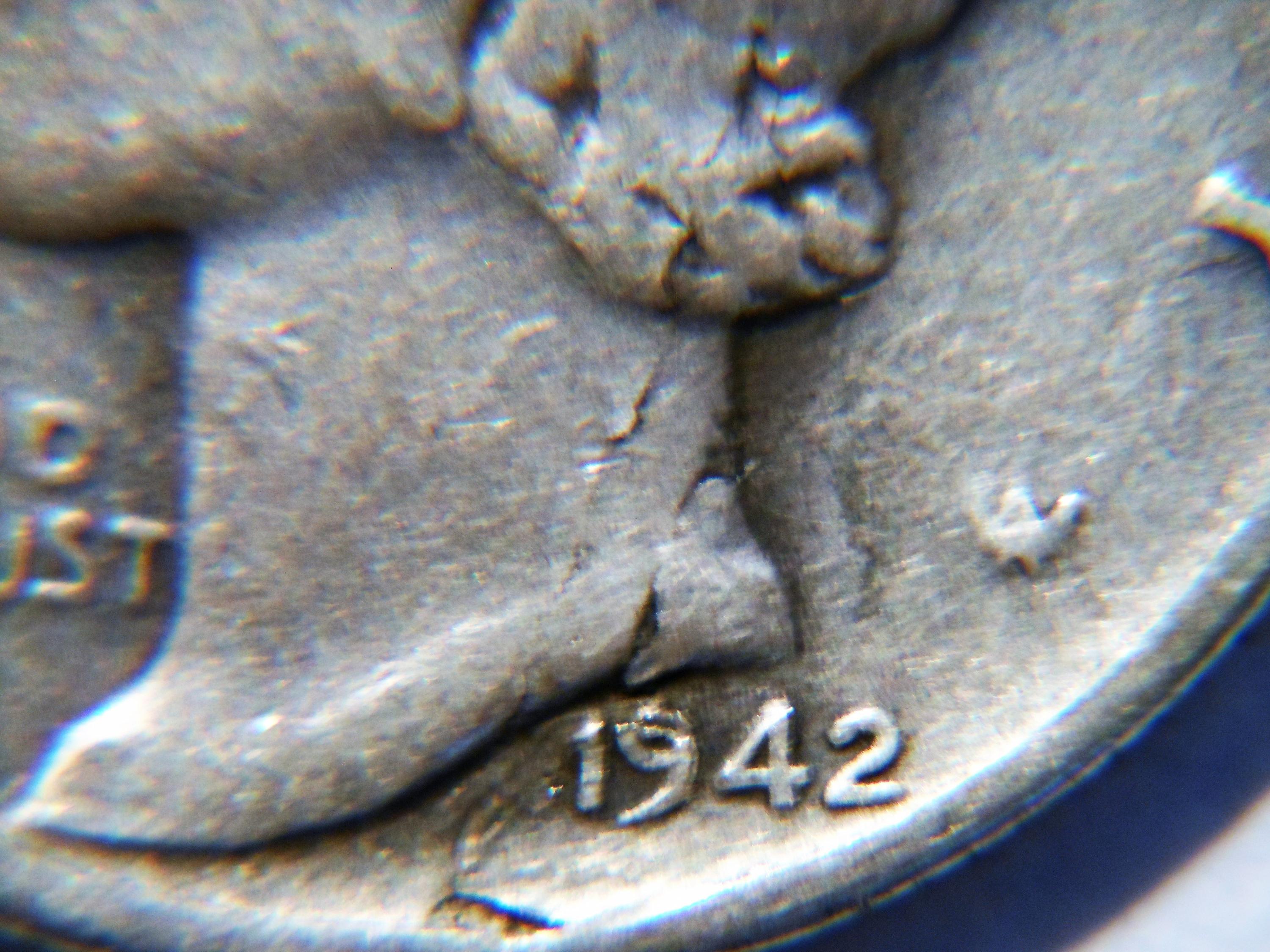 RARE* 1942-P Silver Mercury Dime with *Lamination Error* - For